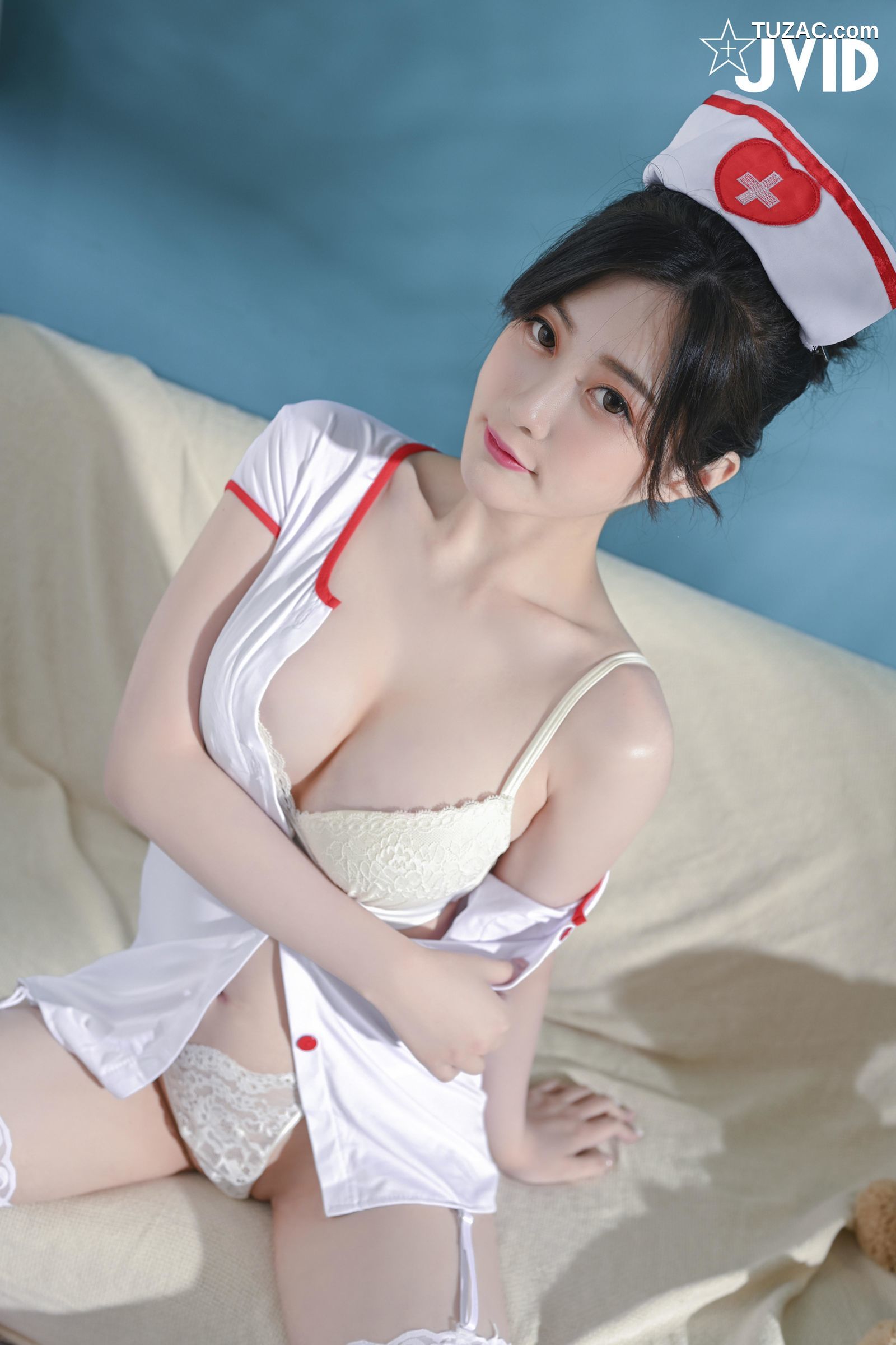JVID-璃奈酱-极品学生妹-性感护士-No.555-556