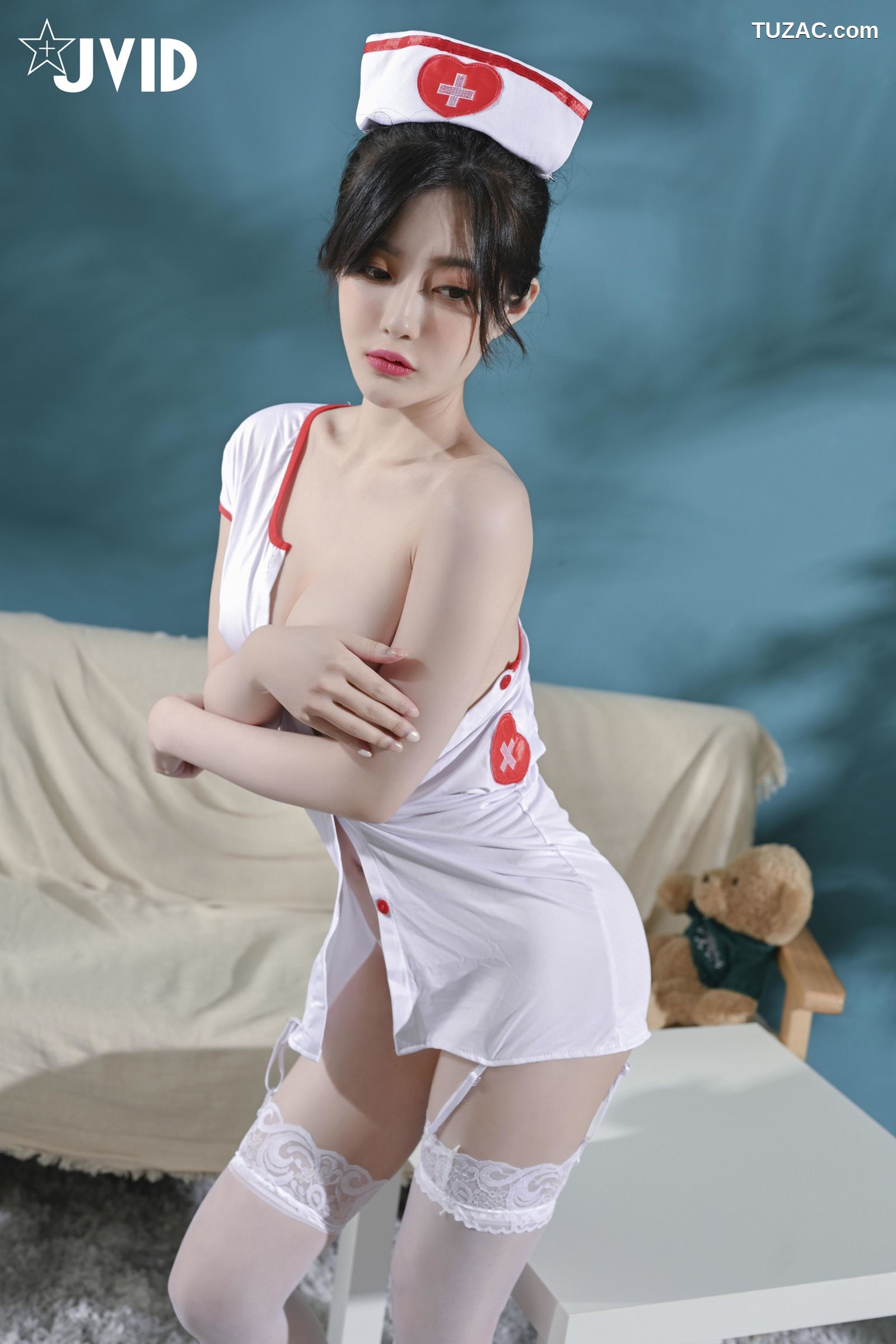 JVID-璃奈酱-极品学生妹-性感护士-No.555-556