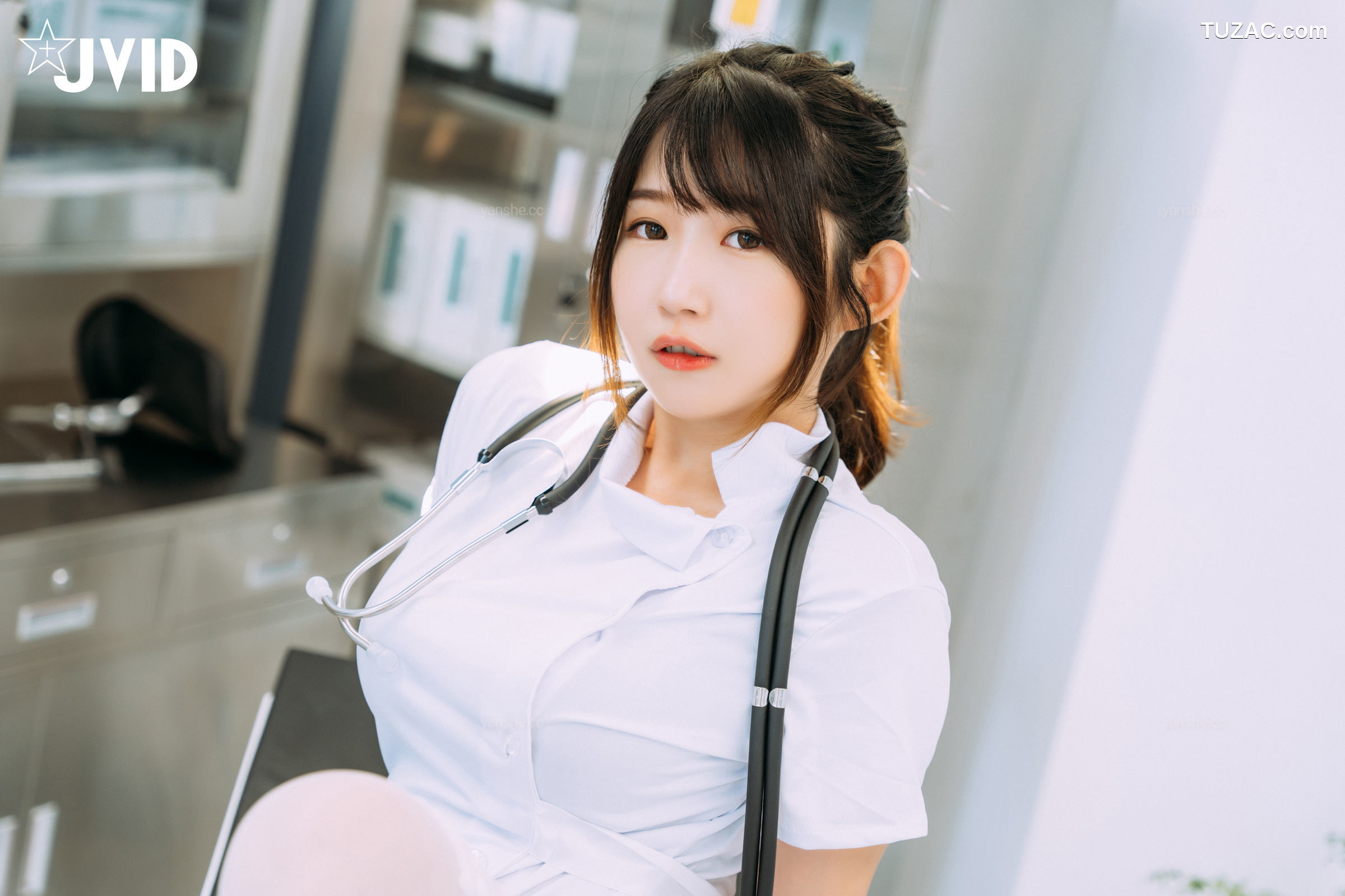 JVID-肉包Mini-白金-性处理专门病栋-痴女护理师性感-专门帮累积性欲的患者提供口交的治疗服务-2021.09.15