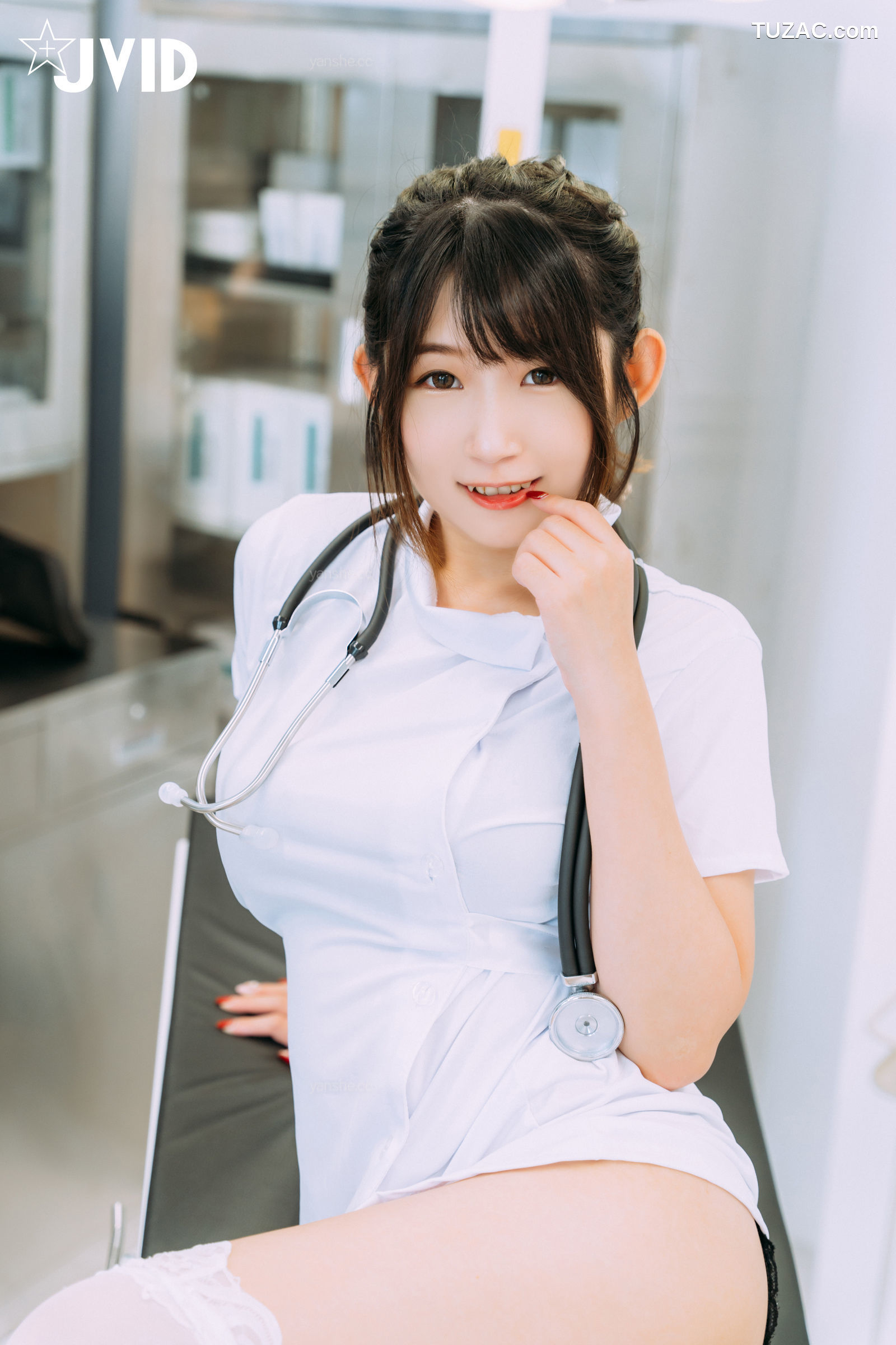 JVID-肉包Mini-白金-性处理专门病栋-痴女护理师性感-专门帮累积性欲的患者提供口交的治疗服务-2021.09.15