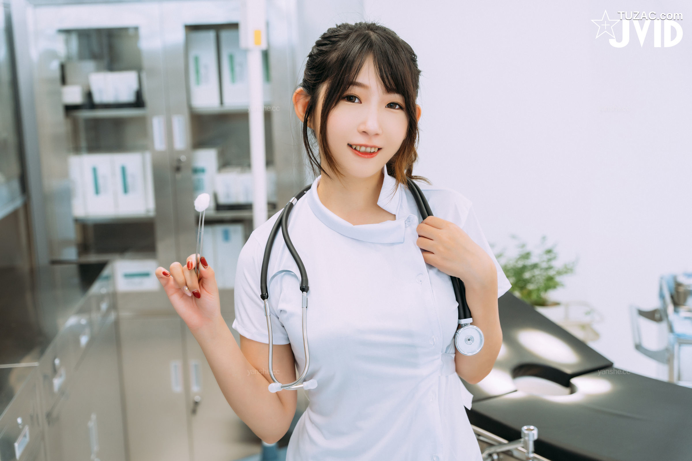 JVID-肉包Mini-白金-性处理专门病栋-痴女护理师性感-专门帮累积性欲的患者提供口交的治疗服务-2021.09.15