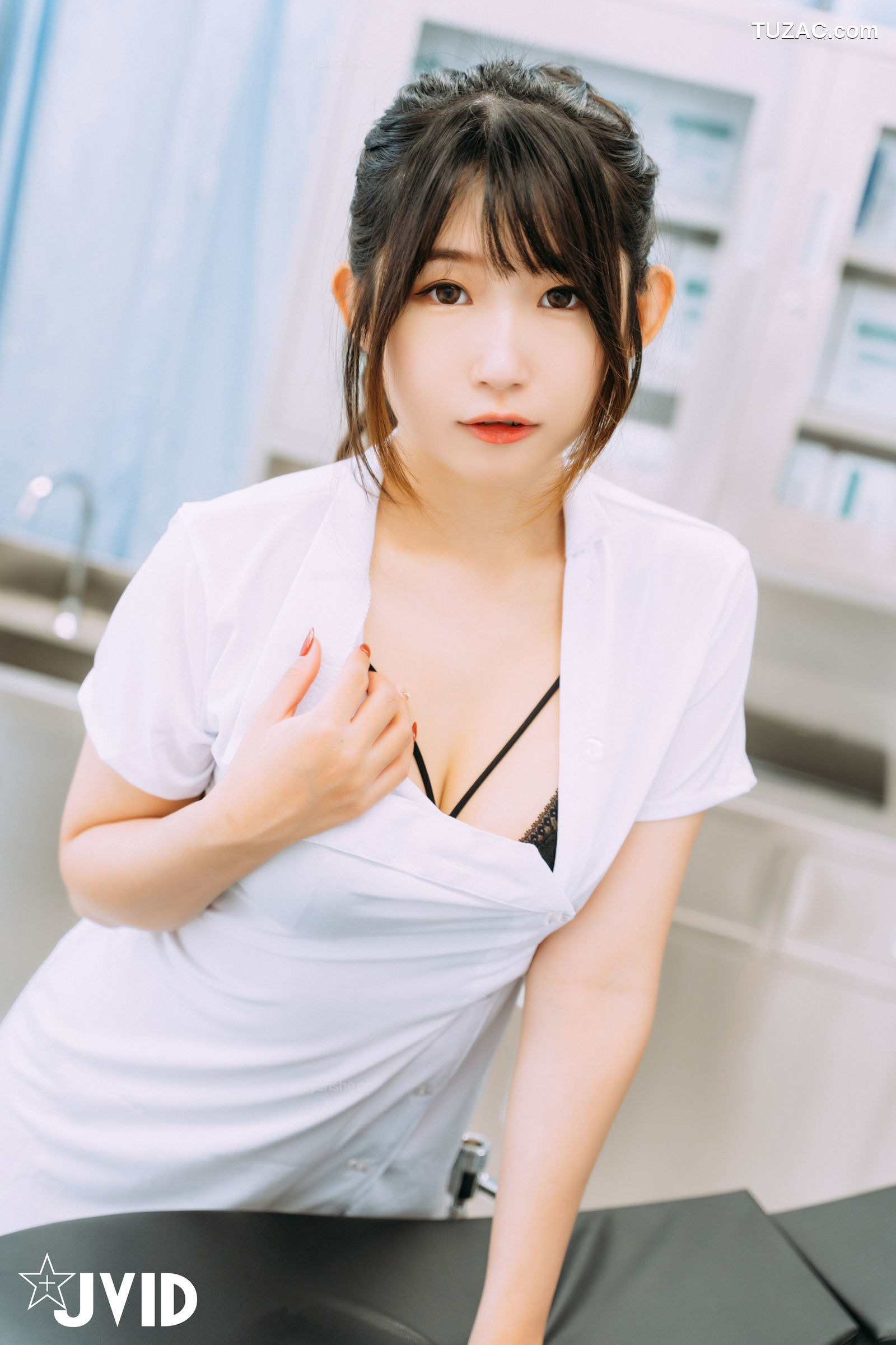 JVID-肉包Mini-白金-性处理专门病栋-痴女护理师性感-专门帮累积性欲的患者提供口交的治疗服务-2021.09.15