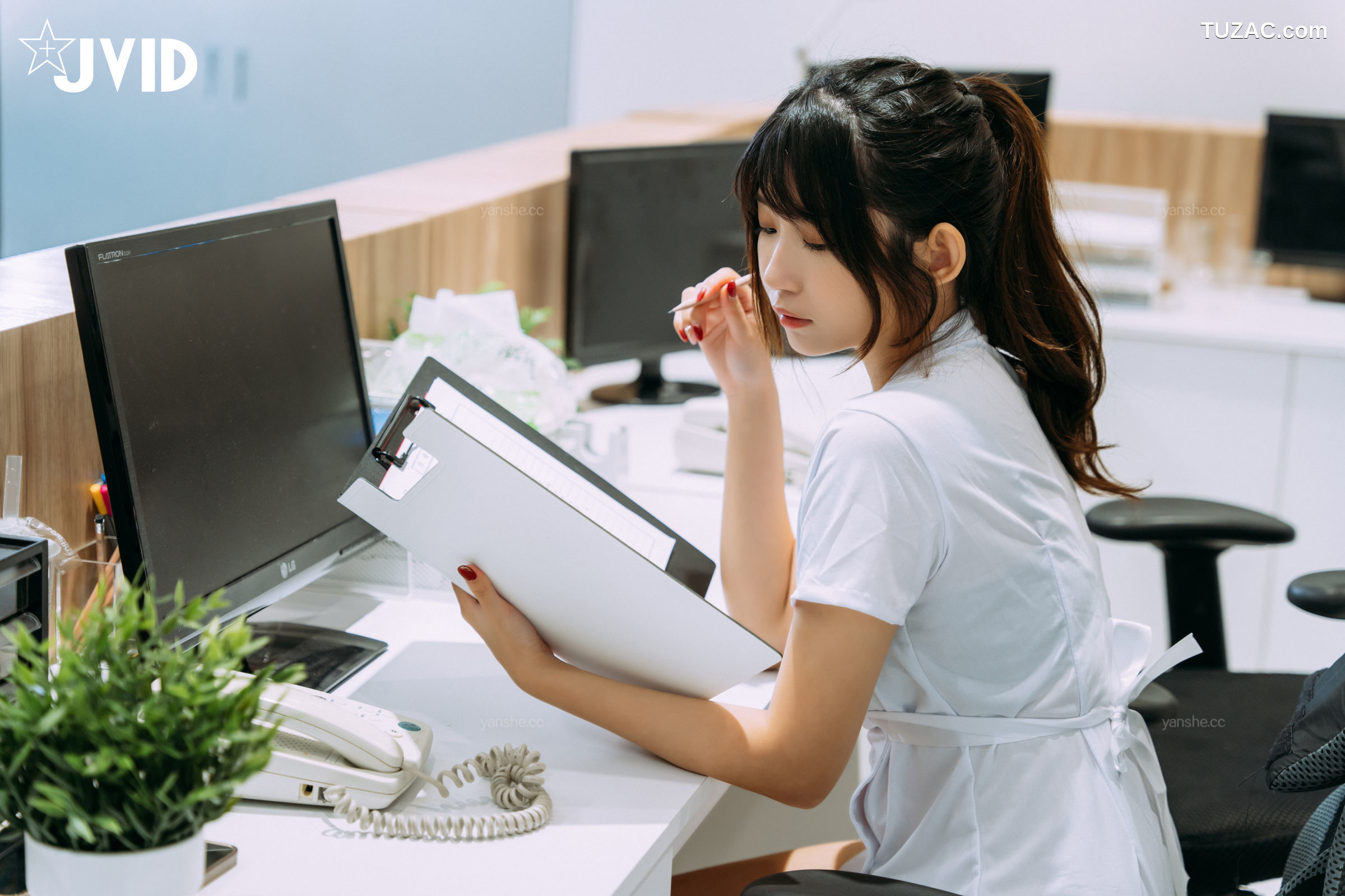 JVID-肉包Mini-白金-性处理专门病栋-痴女护理师性感-专门帮累积性欲的患者提供口交的治疗服务-2021.09.15