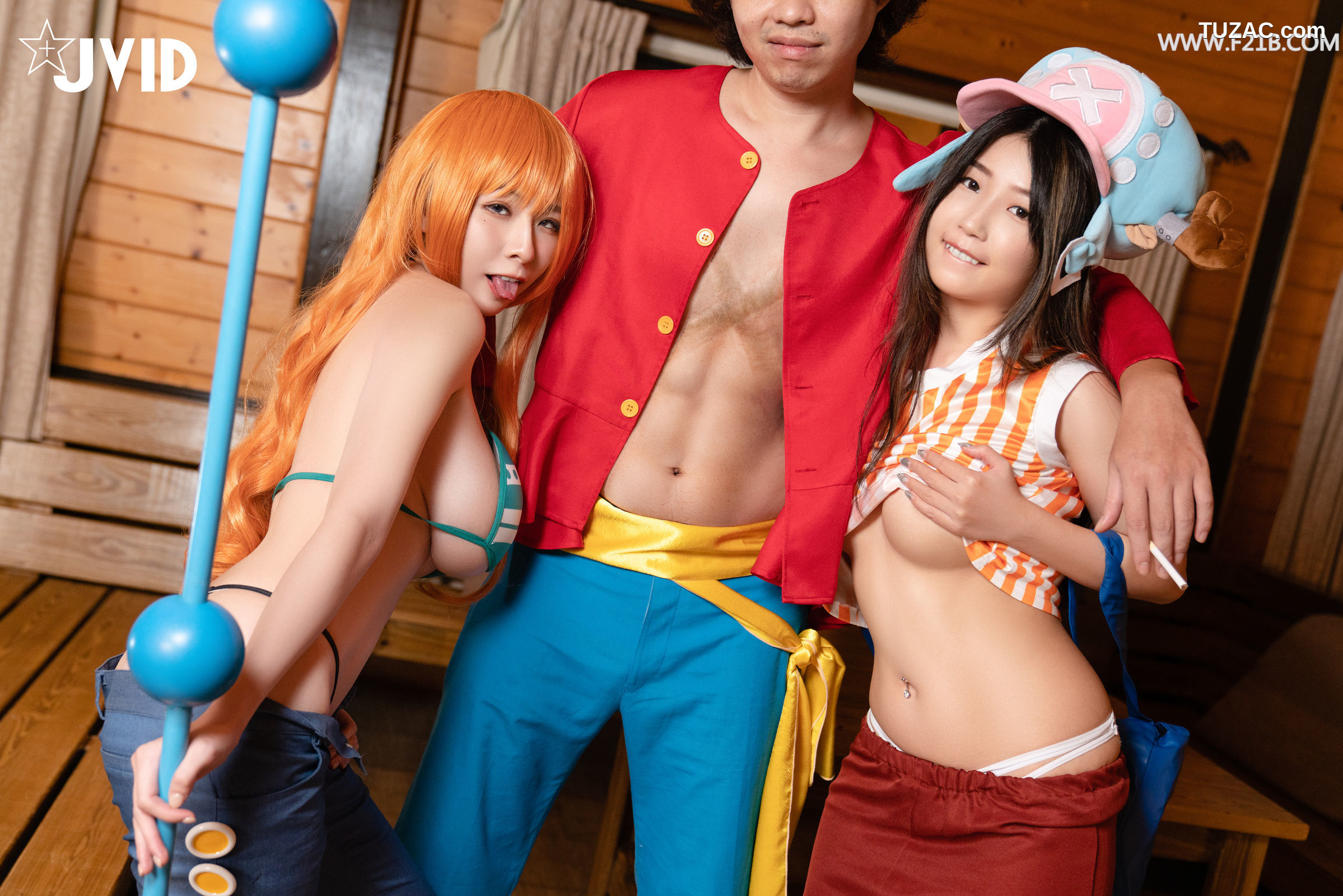 JVID-肉包Mini-黎菲儿-淫贼王-萌女乔巴白虎翘乳-G奶波霸娜美榨汁路飞-淫欲四海征服新世界-2022.01.07