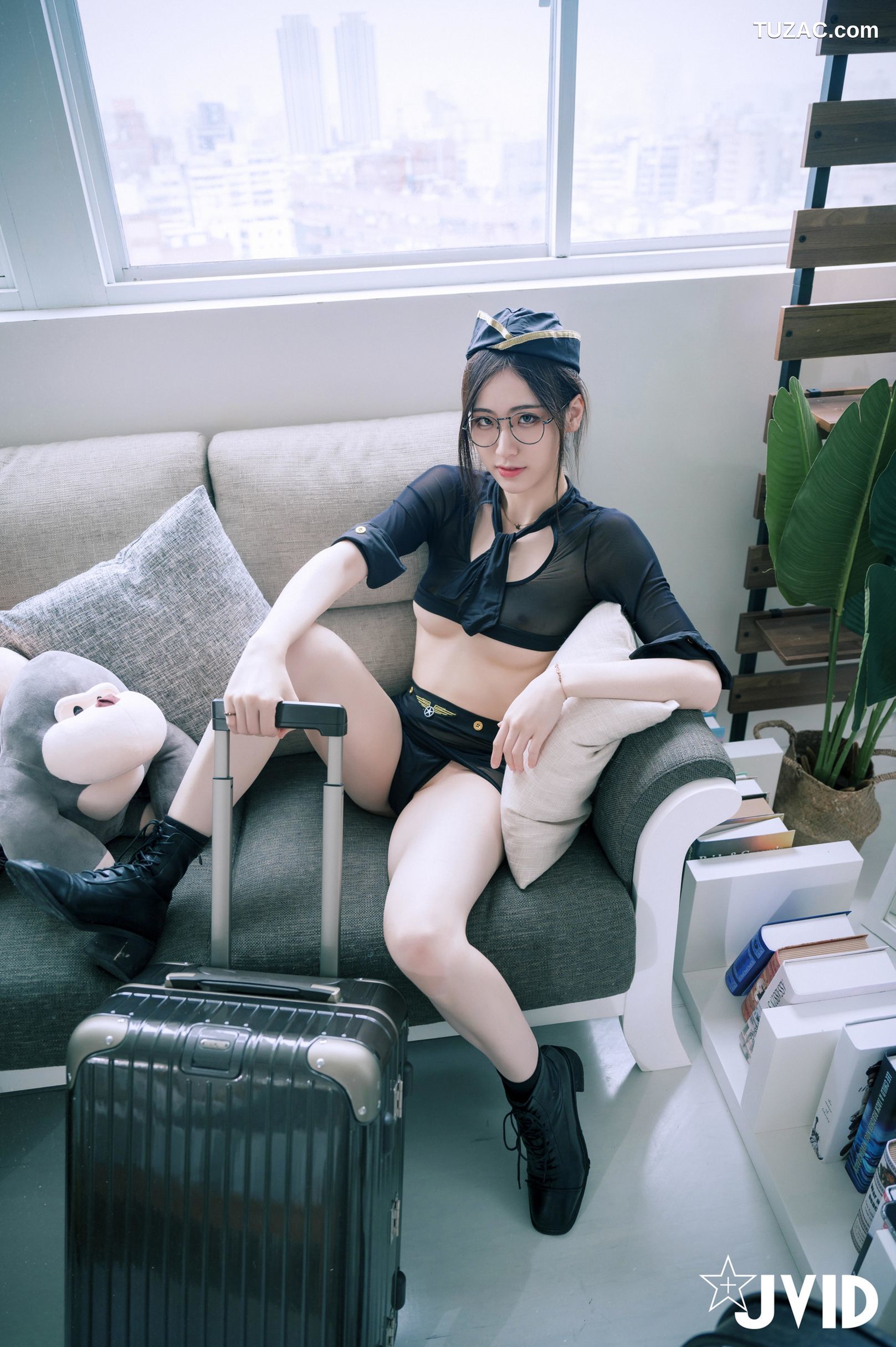 JVID-阿黎-性感暗黑空姐