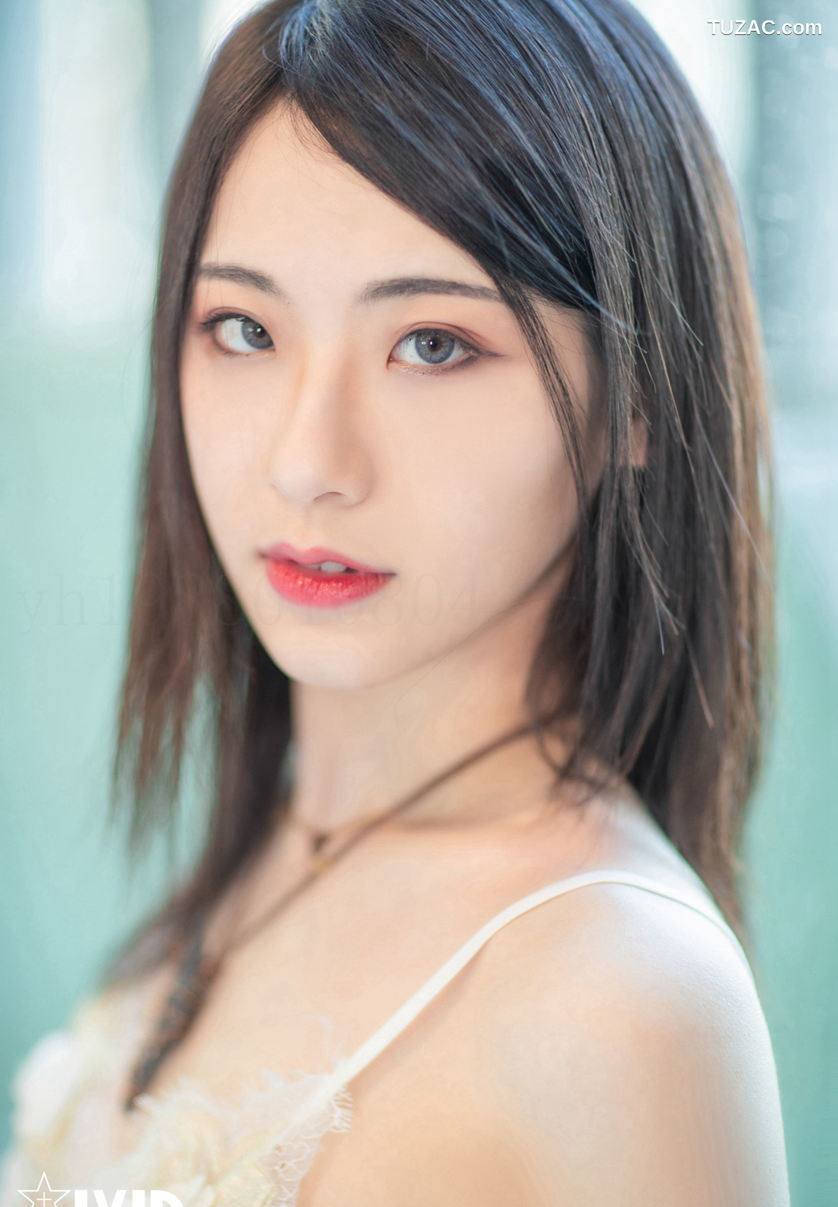 JVID-阿黎-性感爆棚の黑白蕾絲睡衣