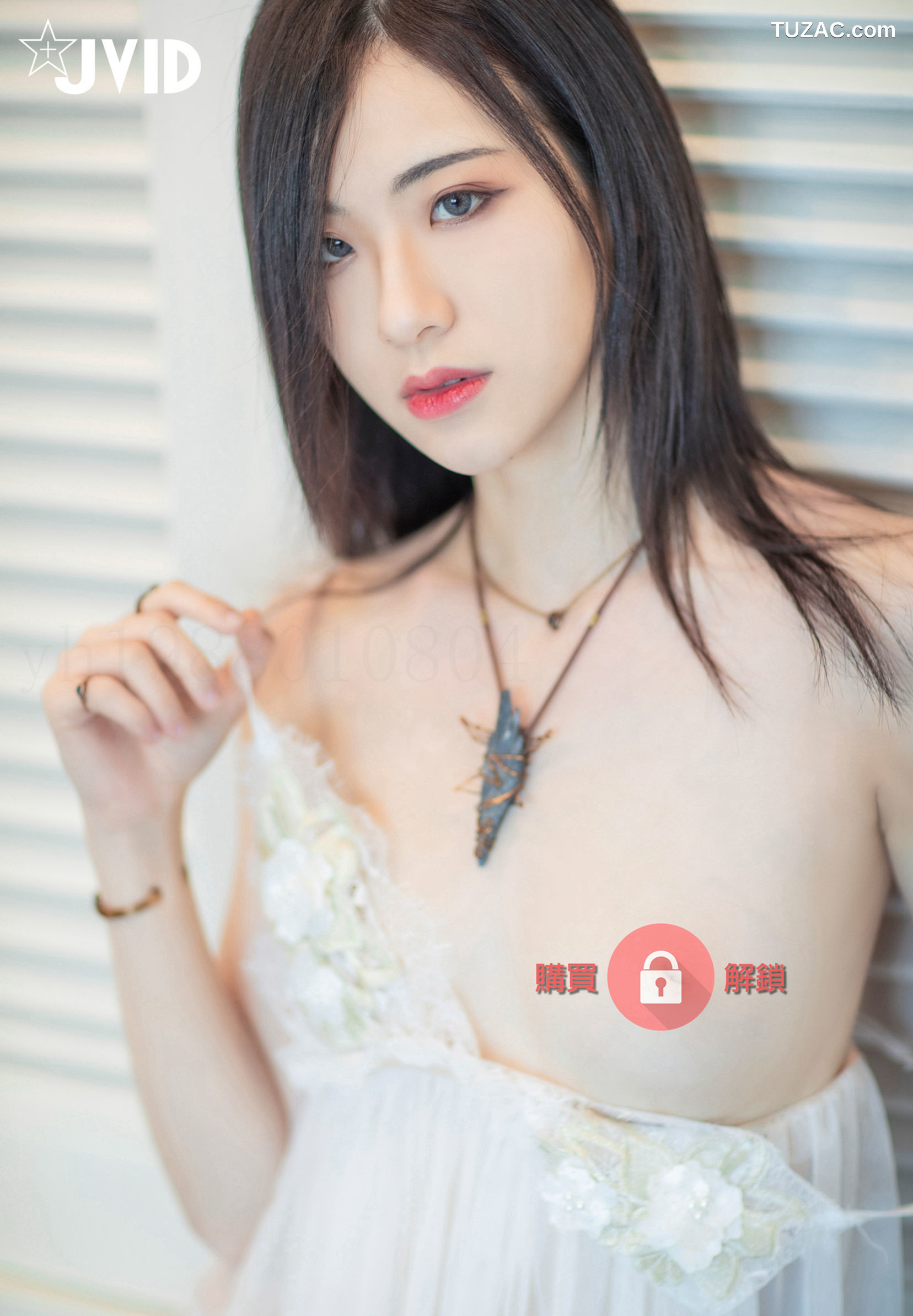 JVID-阿黎-性感爆棚の黑白蕾絲睡衣