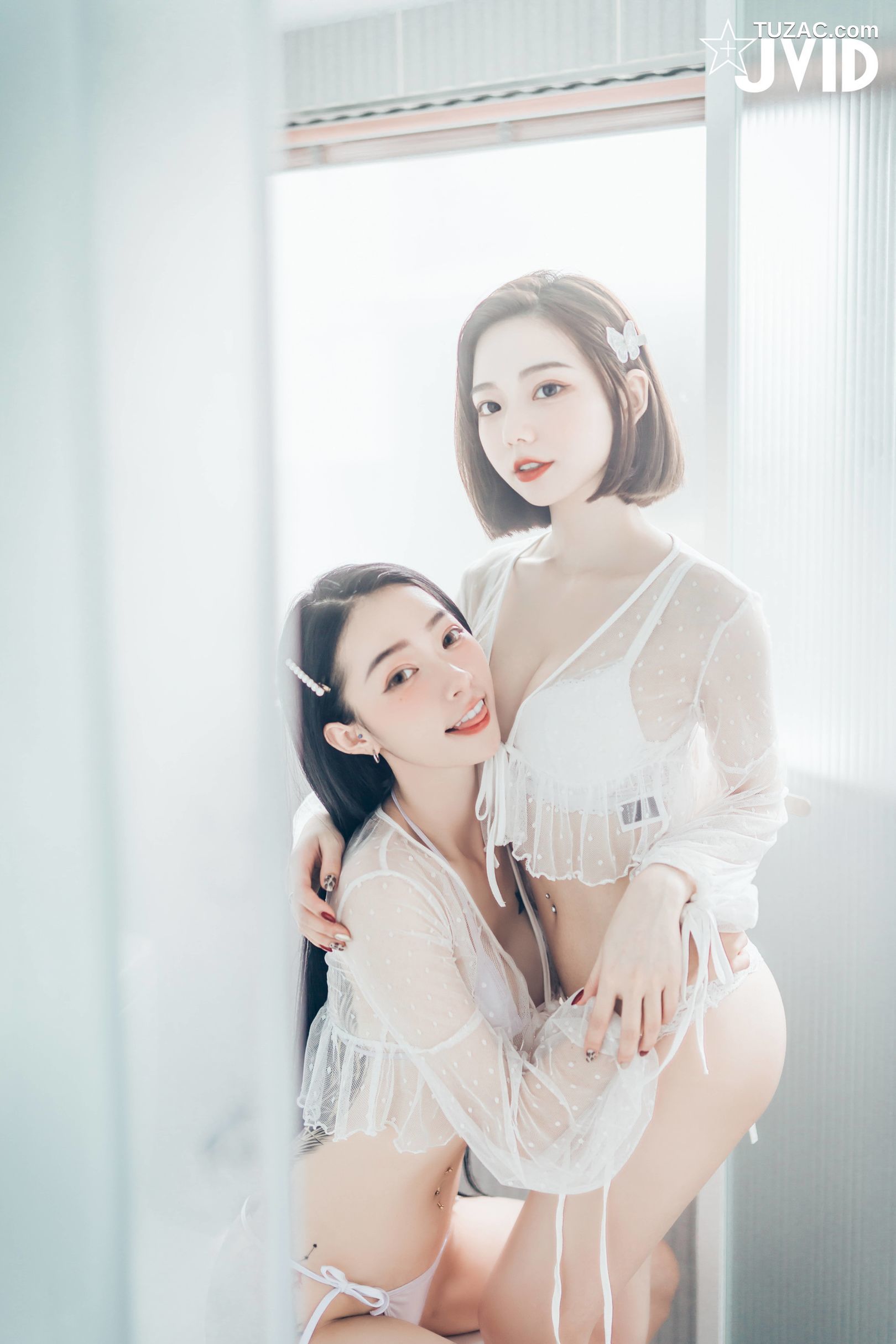 JVID-飄飄-啾啾-女神姐妹情人节-Celebrate-Valentines-Day-With-Goddess-Sisters-2022.02.14