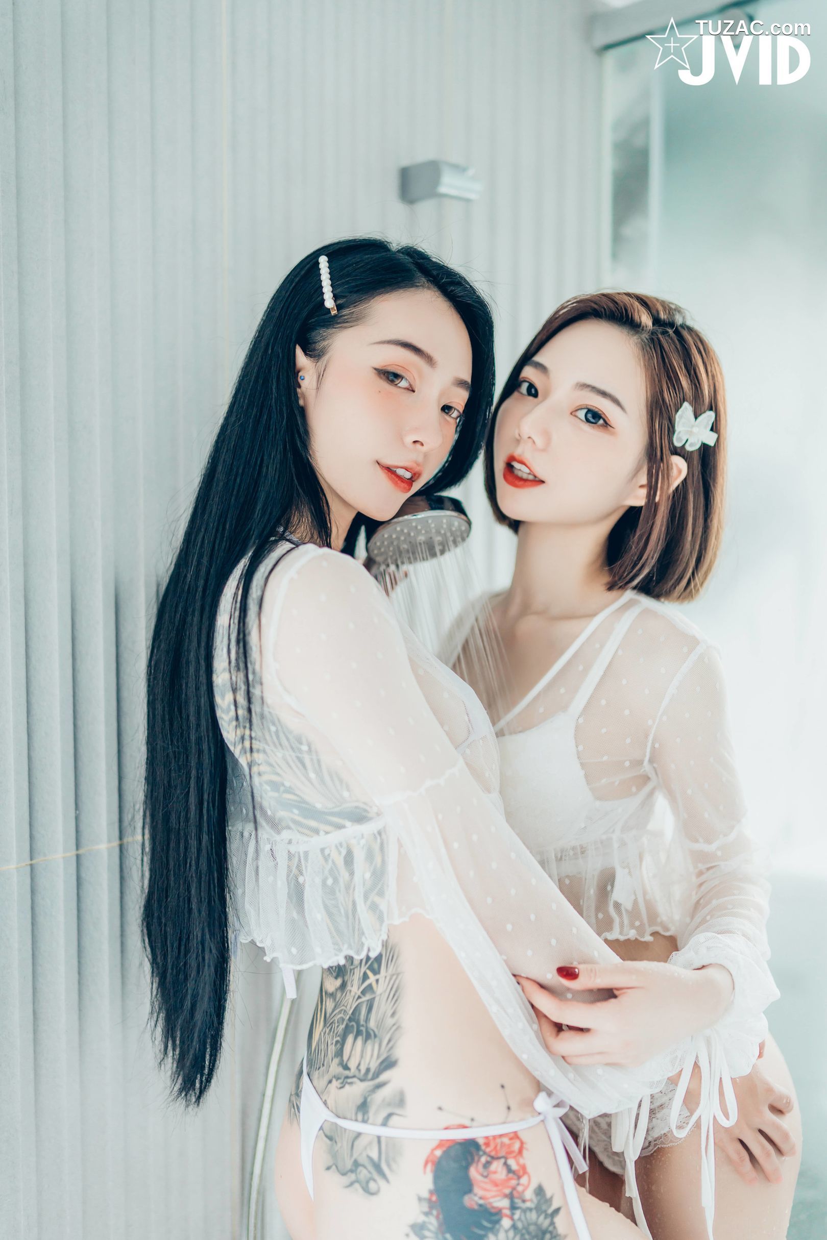 JVID-飄飄-啾啾-女神姐妹情人节-Celebrate-Valentines-Day-With-Goddess-Sisters-2022.02.14