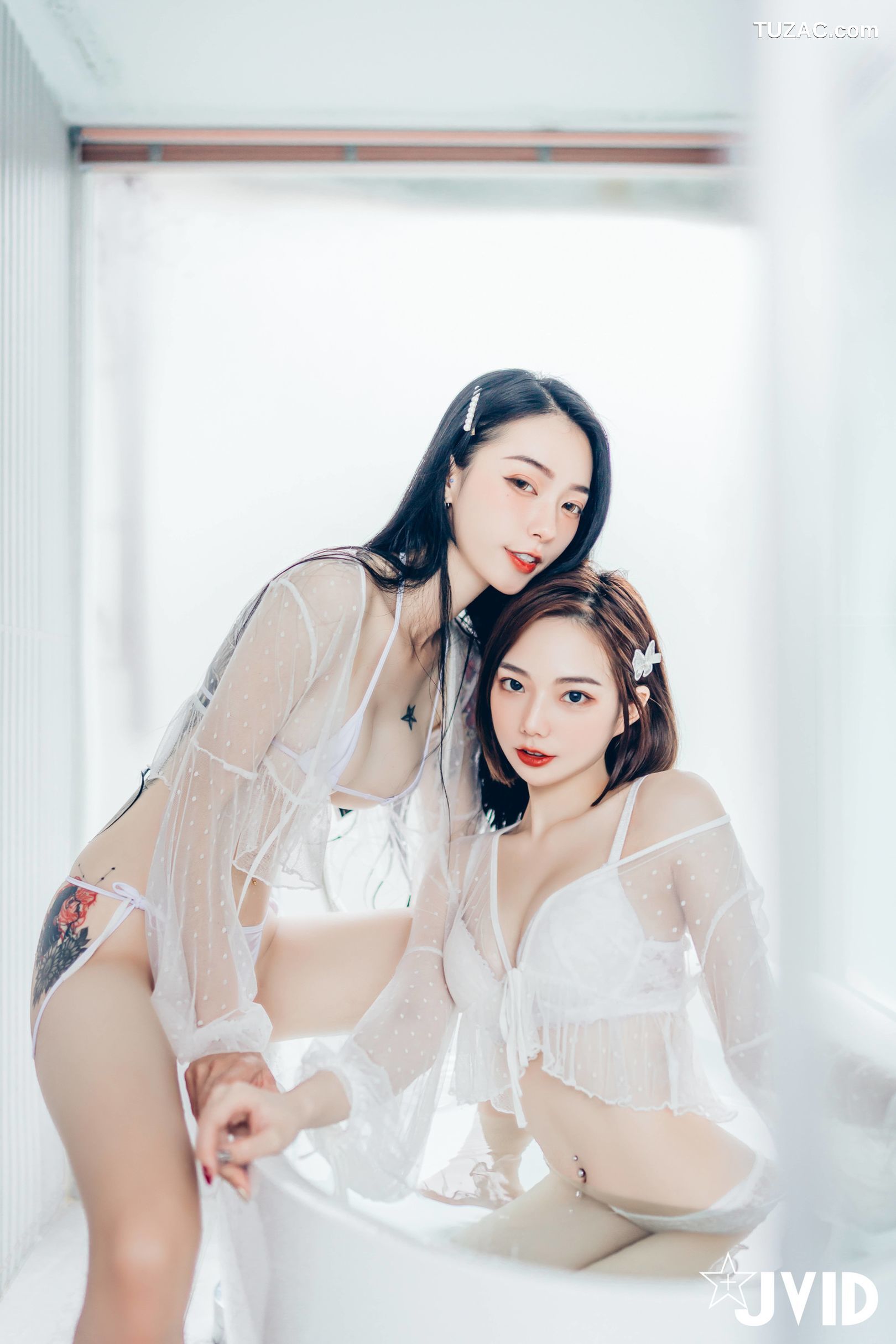 JVID-飄飄-啾啾-女神姐妹情人节-Celebrate-Valentines-Day-With-Goddess-Sisters-2022.02.14