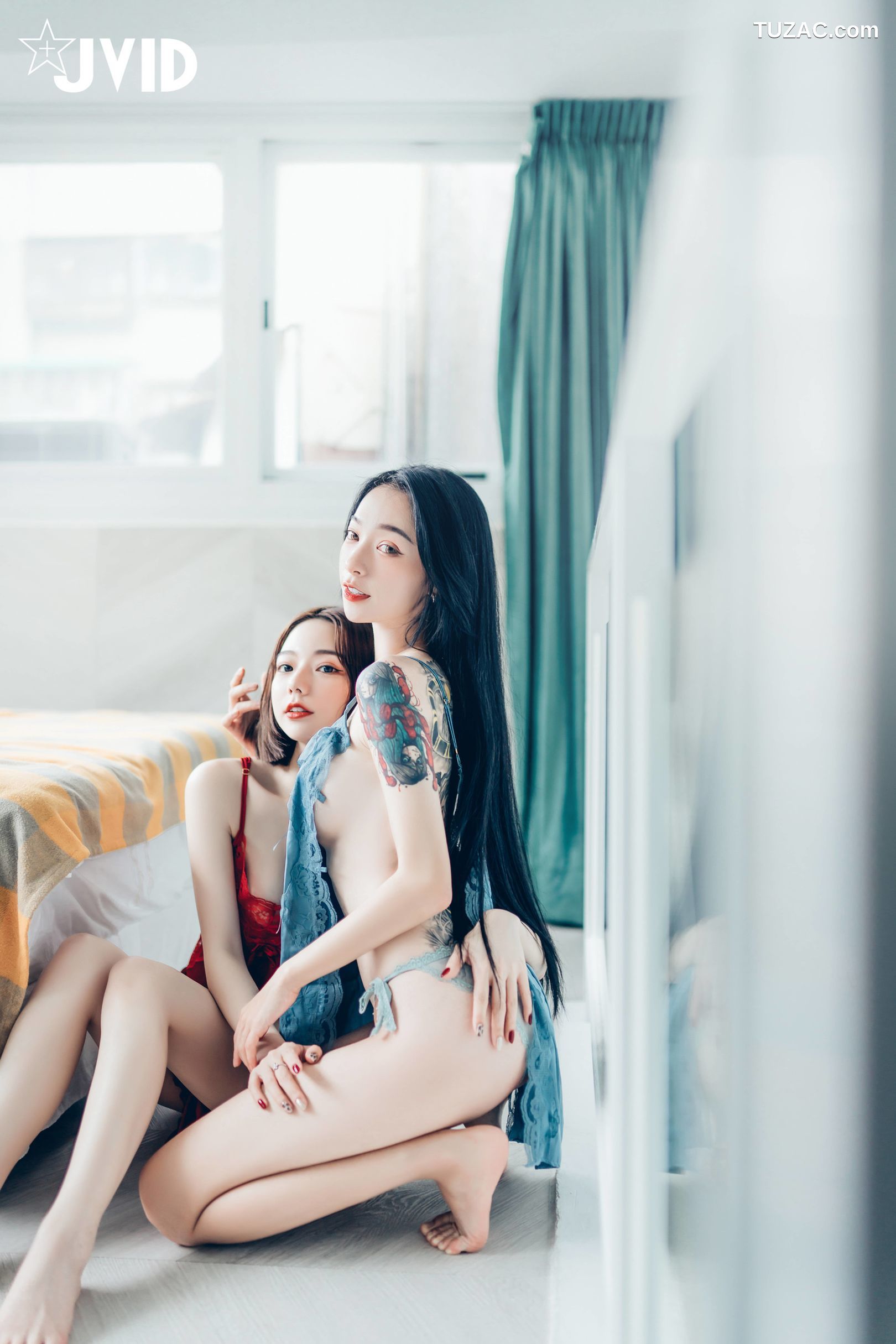 JVID-飄飄-啾啾-女神姐妹情人节-Celebrate-Valentines-Day-With-Goddess-Sisters-2022.02.14