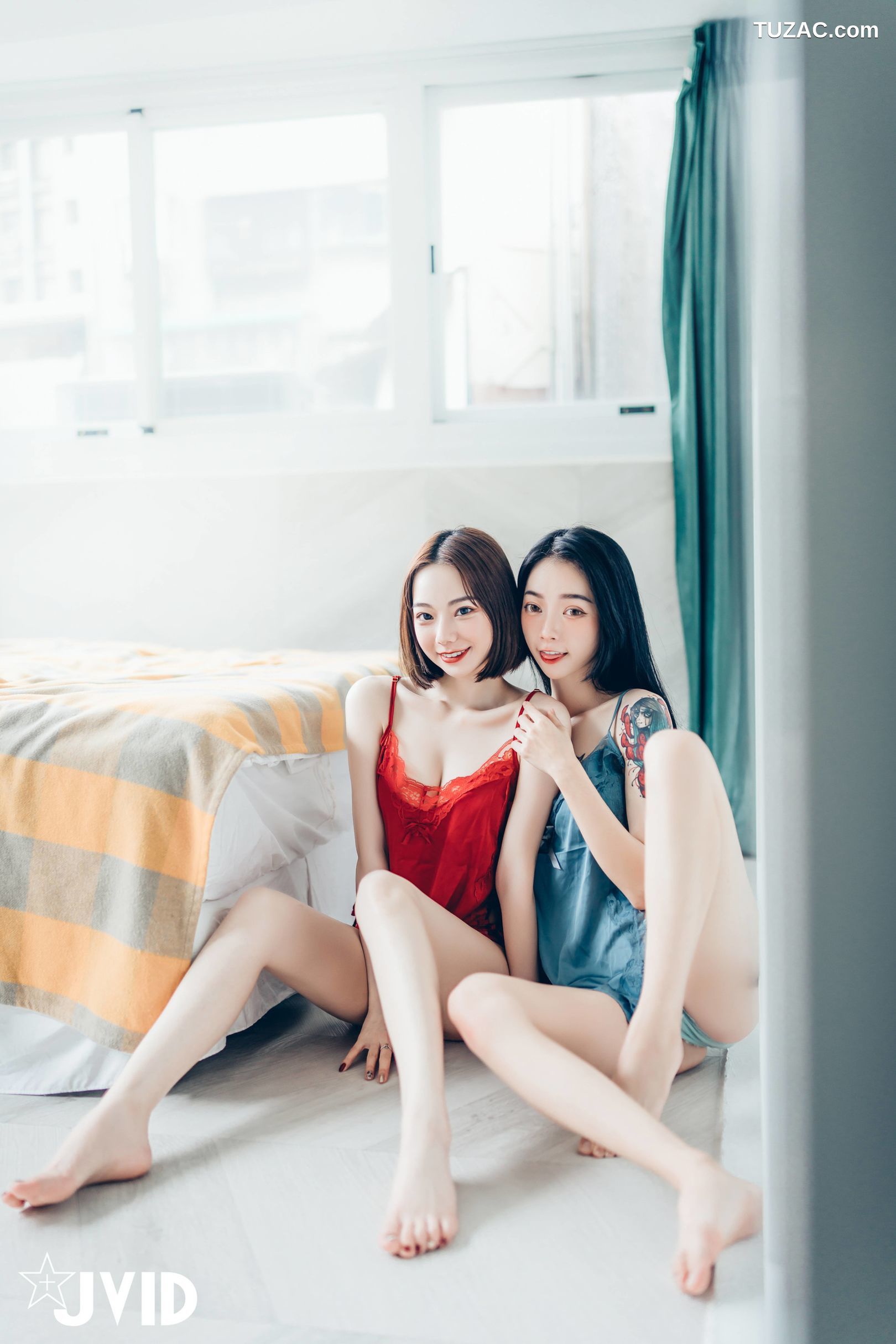 JVID-飄飄-啾啾-女神姐妹情人节-Celebrate-Valentines-Day-With-Goddess-Sisters-2022.02.14