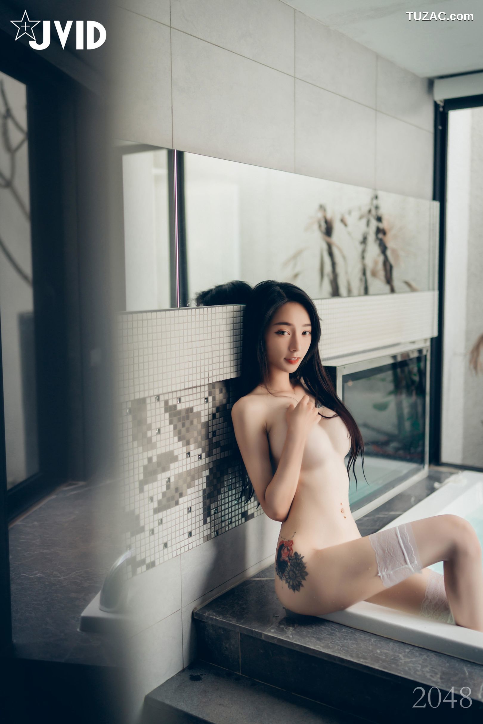 JVID-飄飄-最高の女神-黑超猛激白透睡衣-No.542