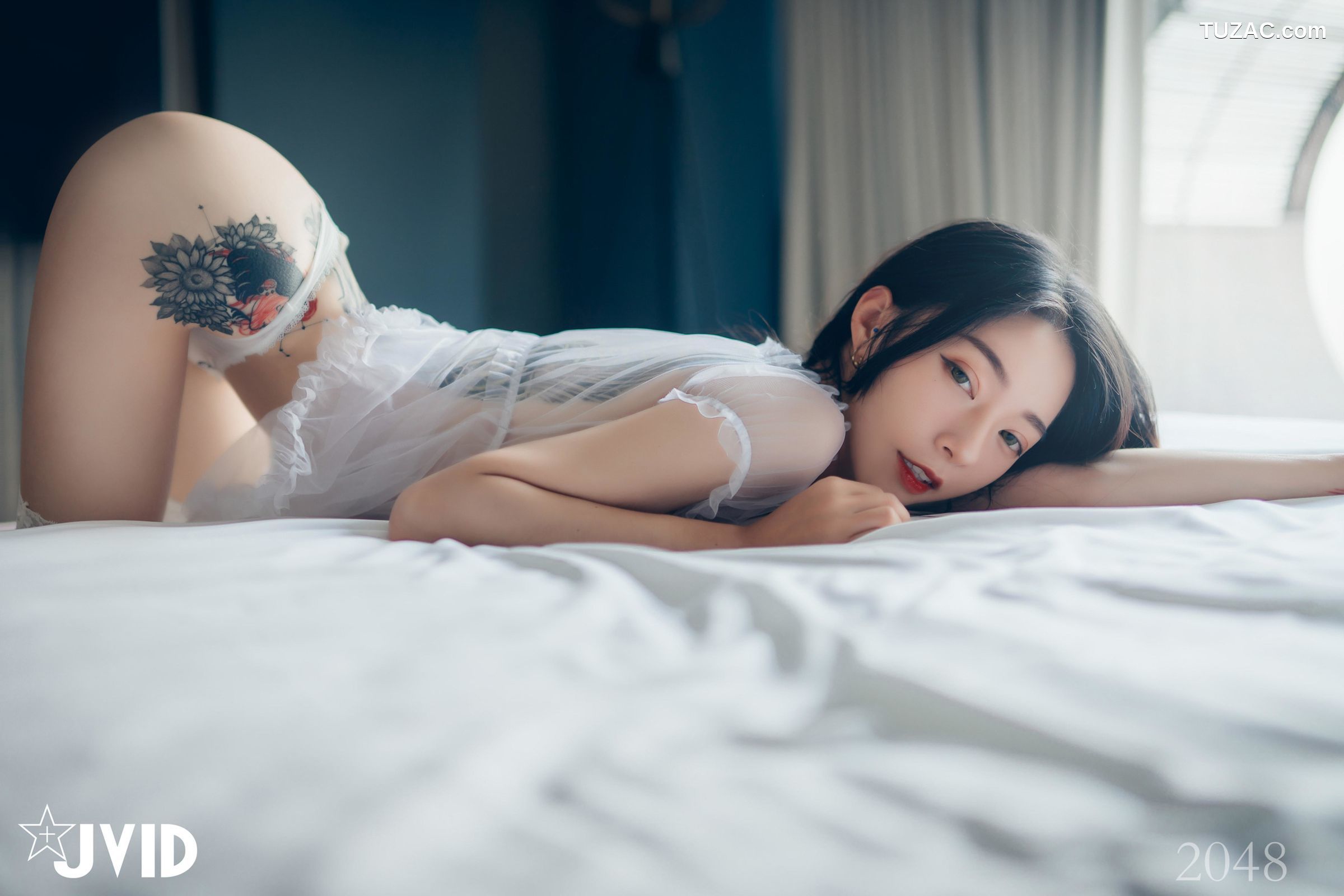 JVID-飄飄-最高の女神-黑超猛激白透睡衣-No.542