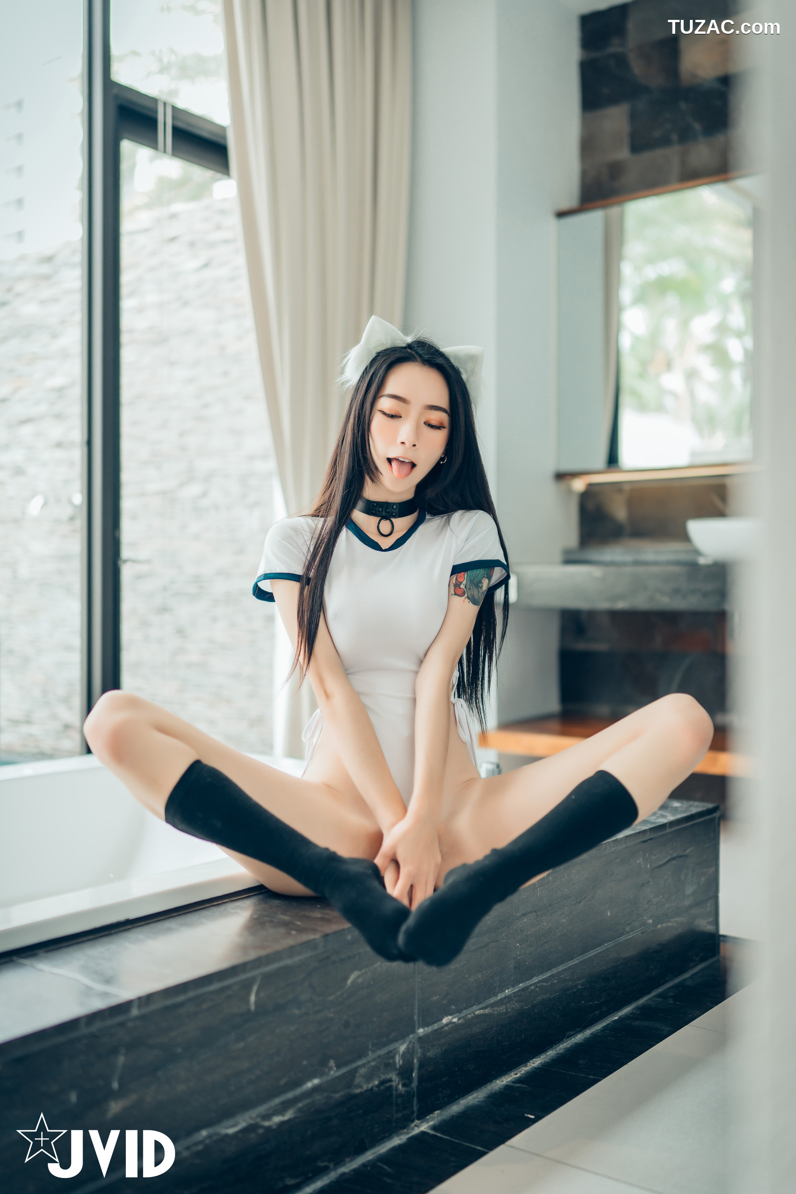 JVID-飘飘-猫娘女友-全真空死库水女仆-足控-激凸透点-2021.02.22