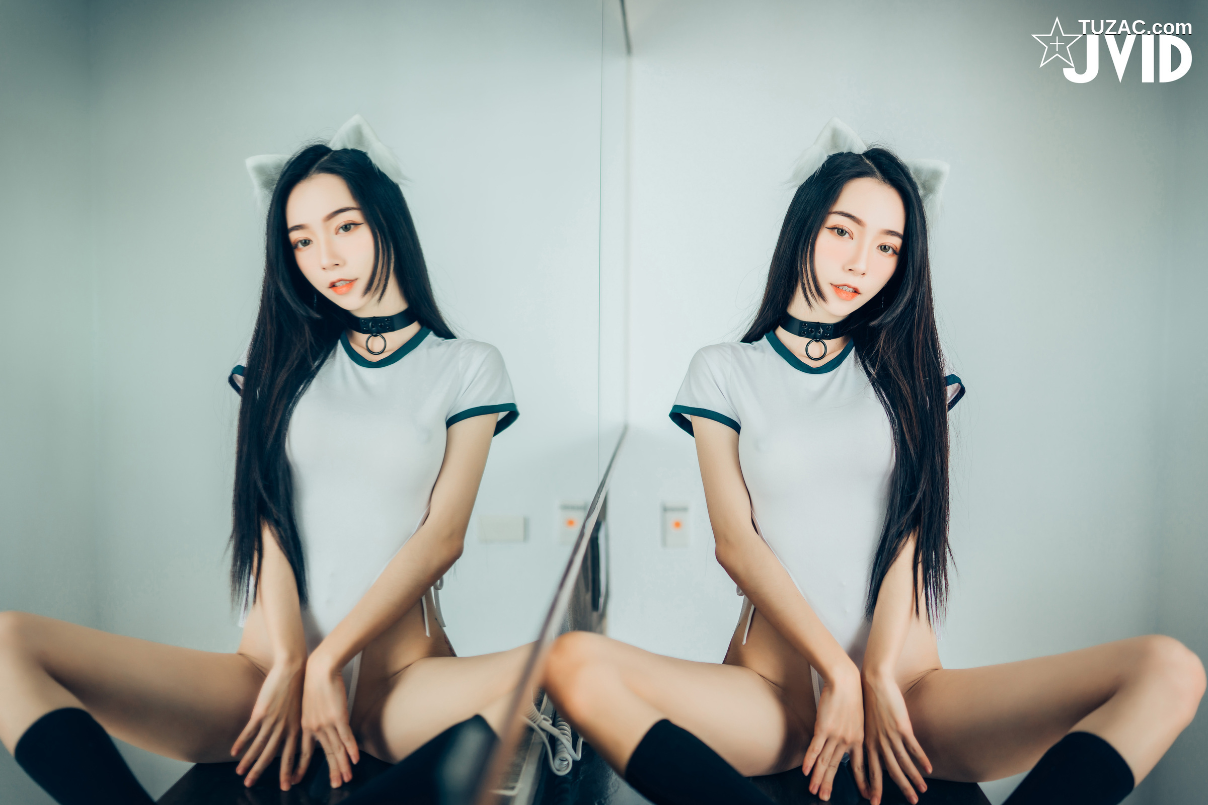 JVID-飘飘-猫娘女友-全真空死库水女仆-足控-激凸透点-2021.02.22