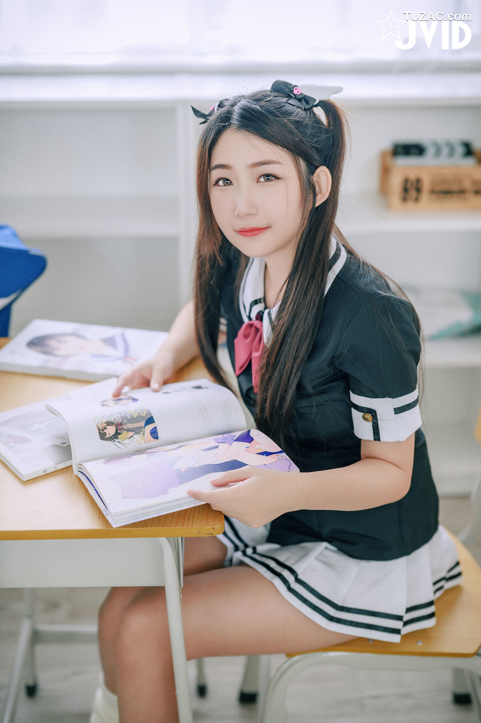JVID-黎菲儿-黎茉-情欲校园补考日-女学生在教室嬉闹-相互探索身体-性欲高涨-2023.03.27