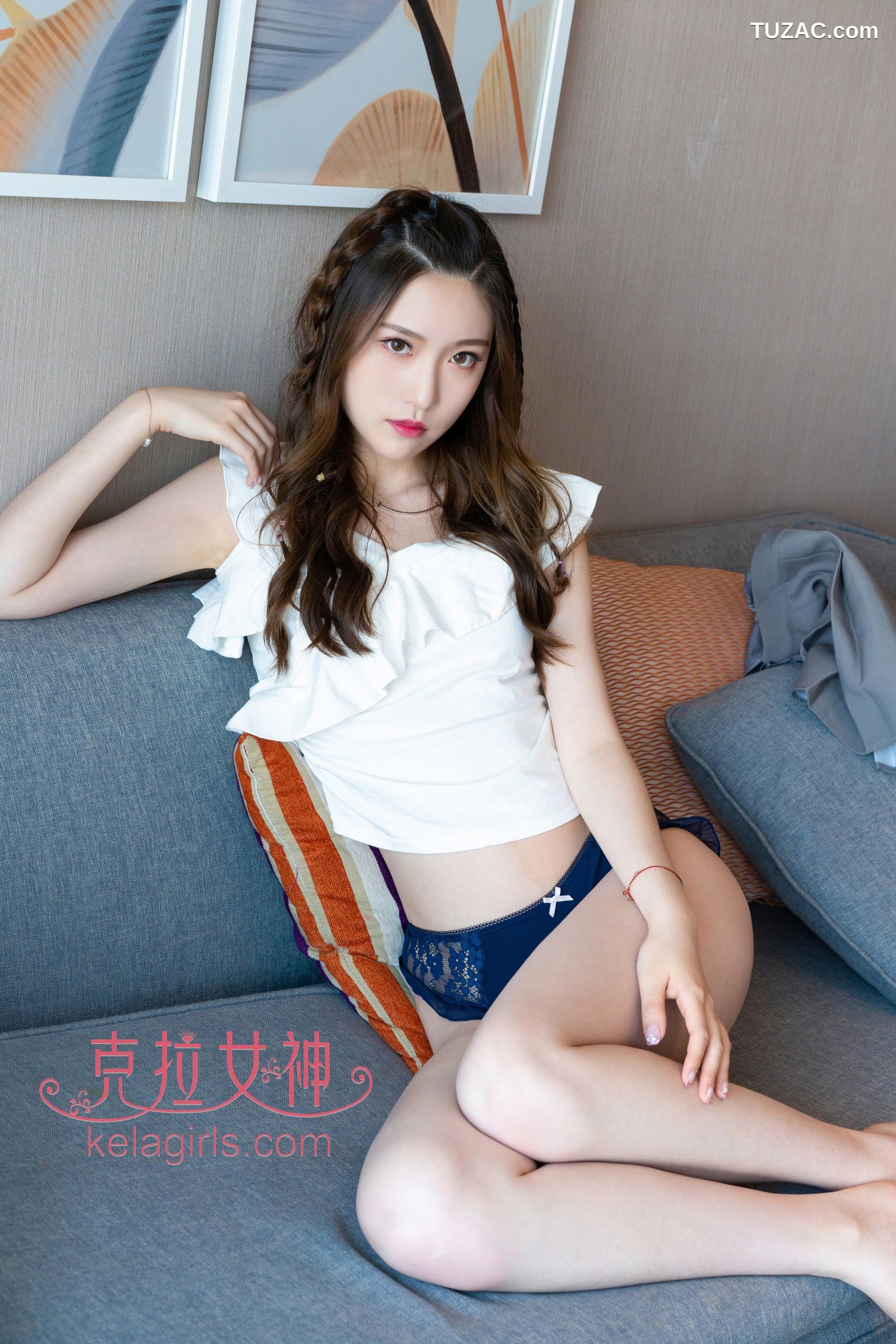 KelaGirls克拉女神-2019.10.04-芊芊-《玉腿横陈》