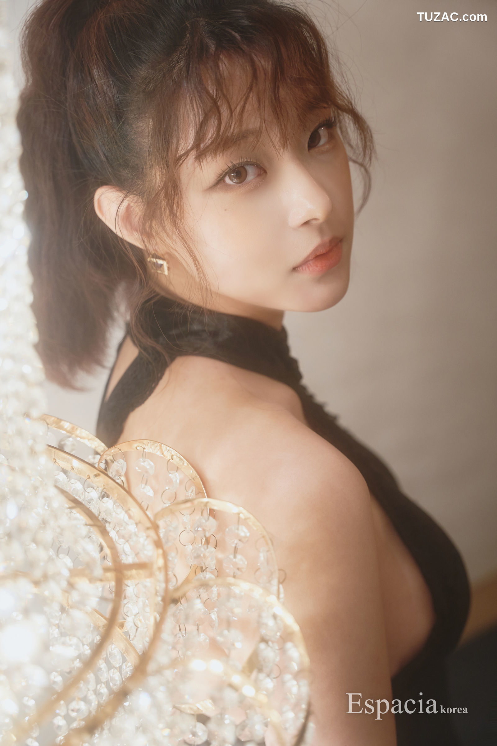 Kim-Gap-ju-김갑주-黑蕾丝短连衣裙-ESP-016