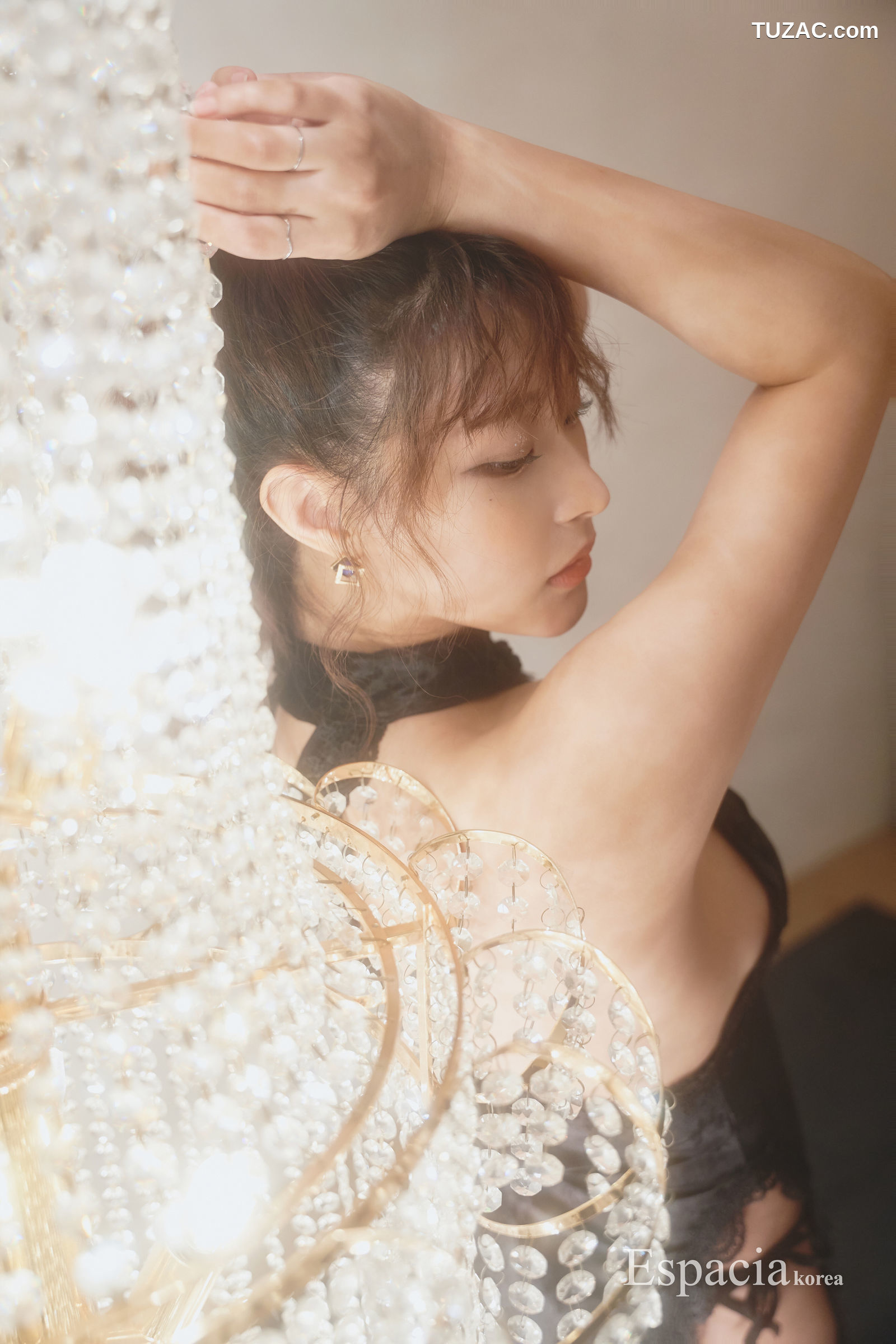 Kim-Gap-ju-김갑주-黑蕾丝短连衣裙-ESP-016