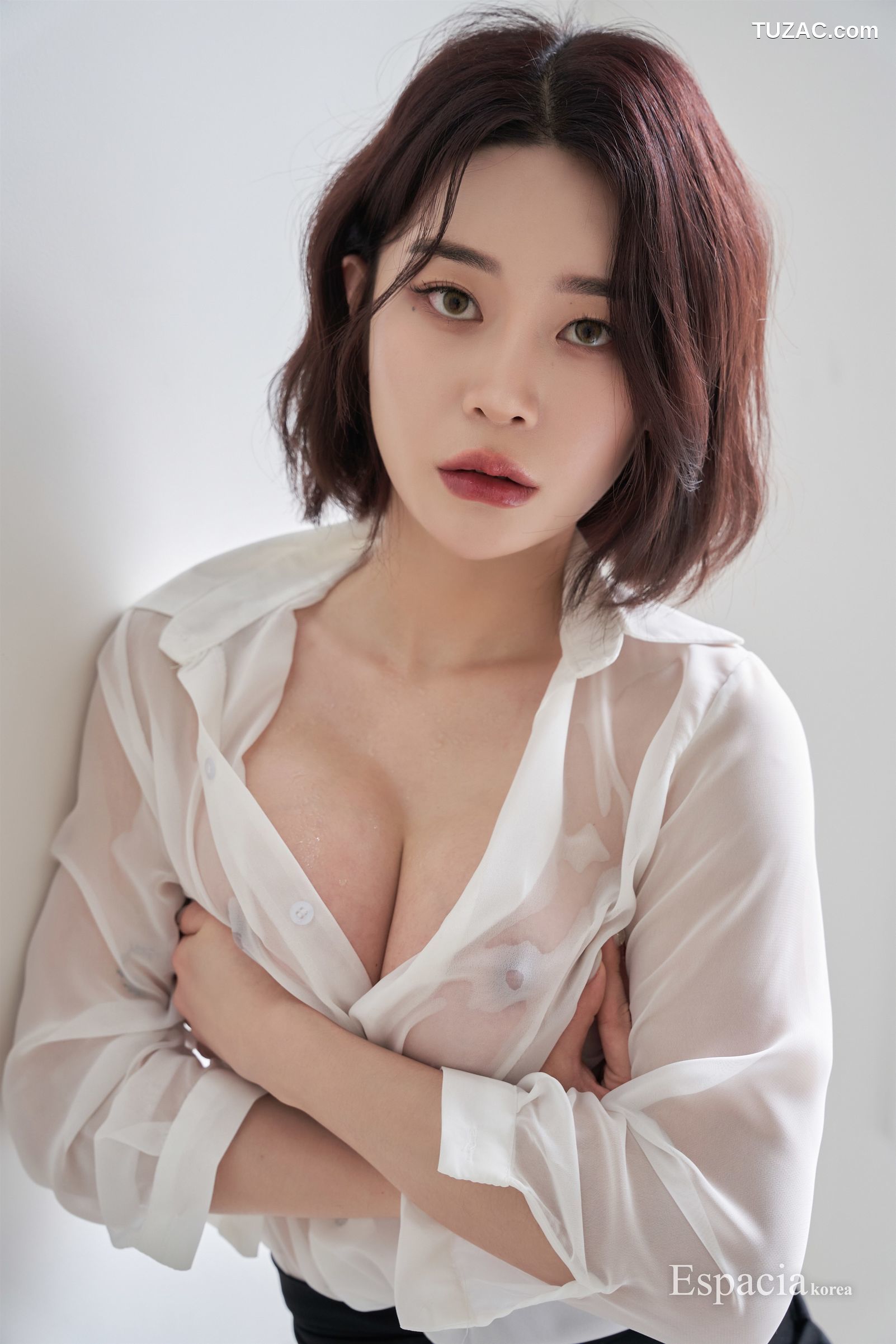 Rahee-EHC-045-白衬衫湿身凸点黑短裙