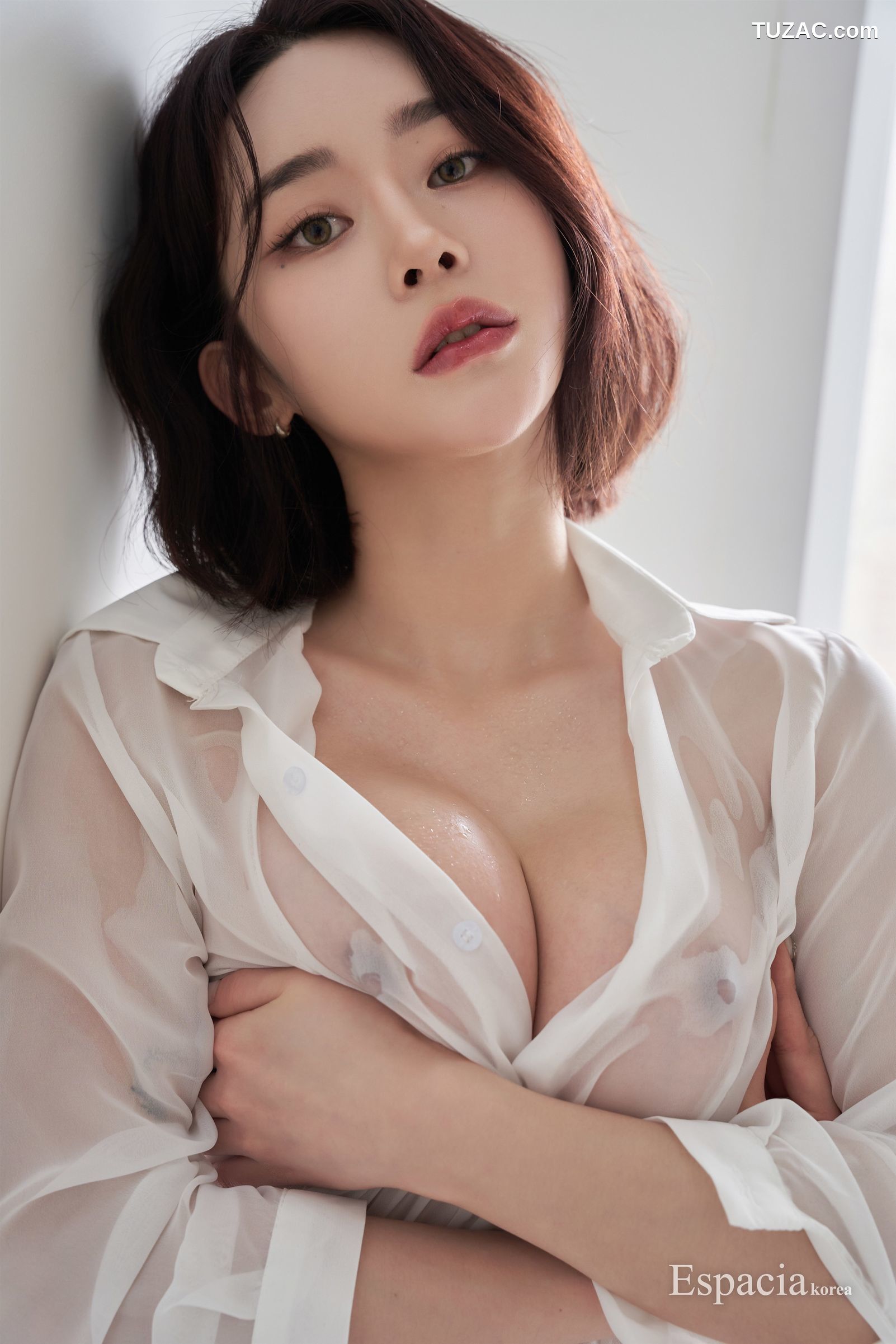 Rahee-EHC-045-白衬衫湿身凸点黑短裙