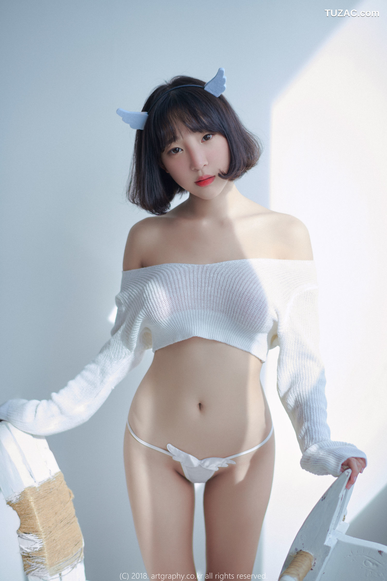 姜仁卿-ARTGRAVIA-039-白猫少女-奶牛尤物-Inkyung