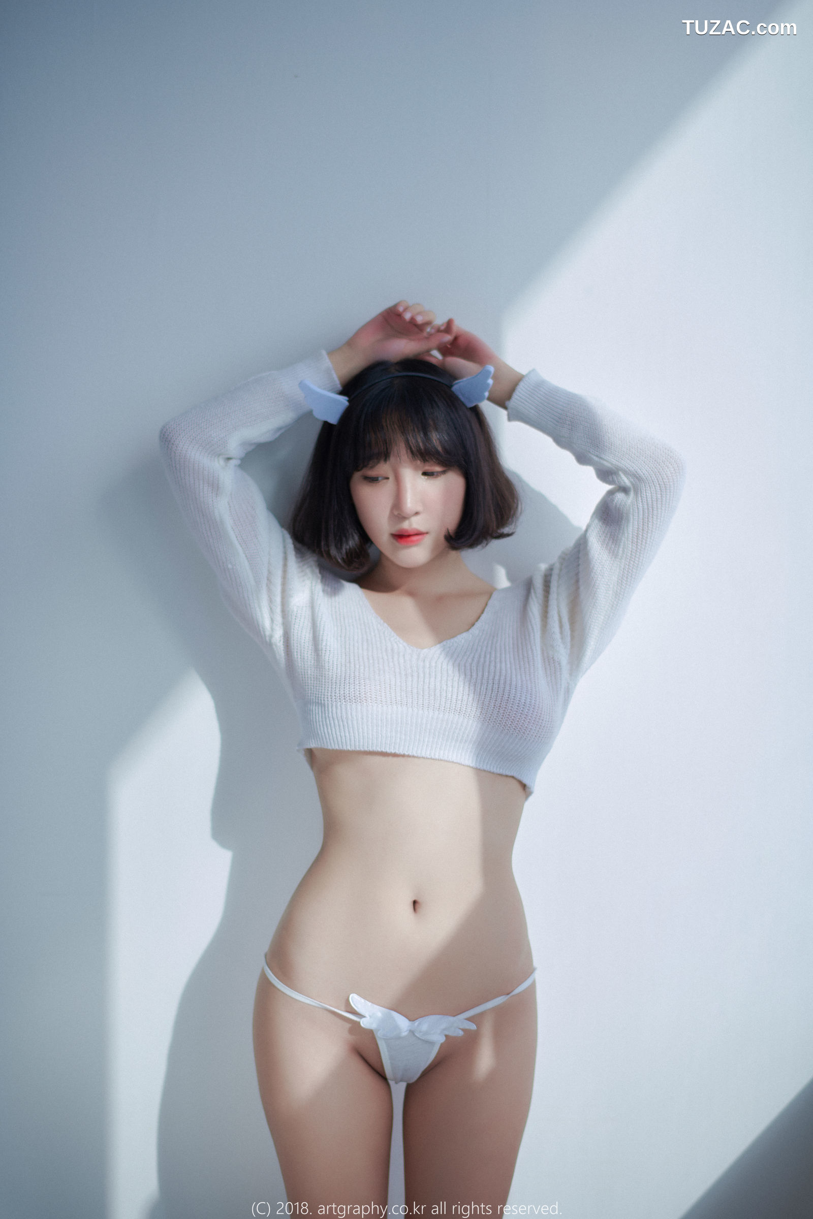 姜仁卿-ARTGRAVIA-039-白猫少女-奶牛尤物-Inkyung