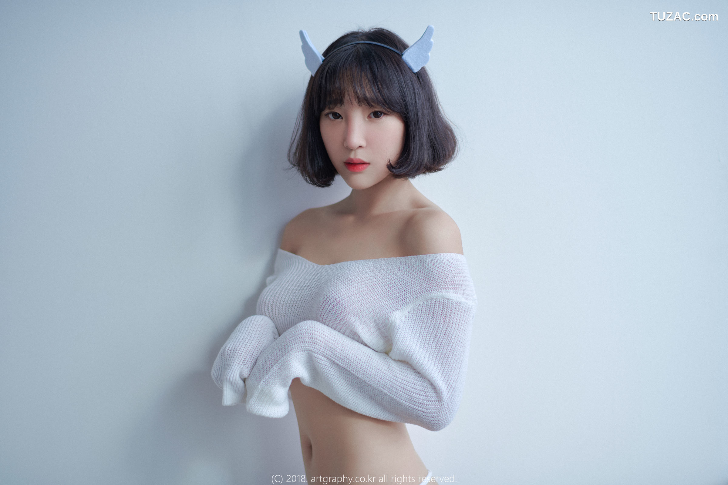 姜仁卿-ARTGRAVIA-039-白猫少女-奶牛尤物-Inkyung