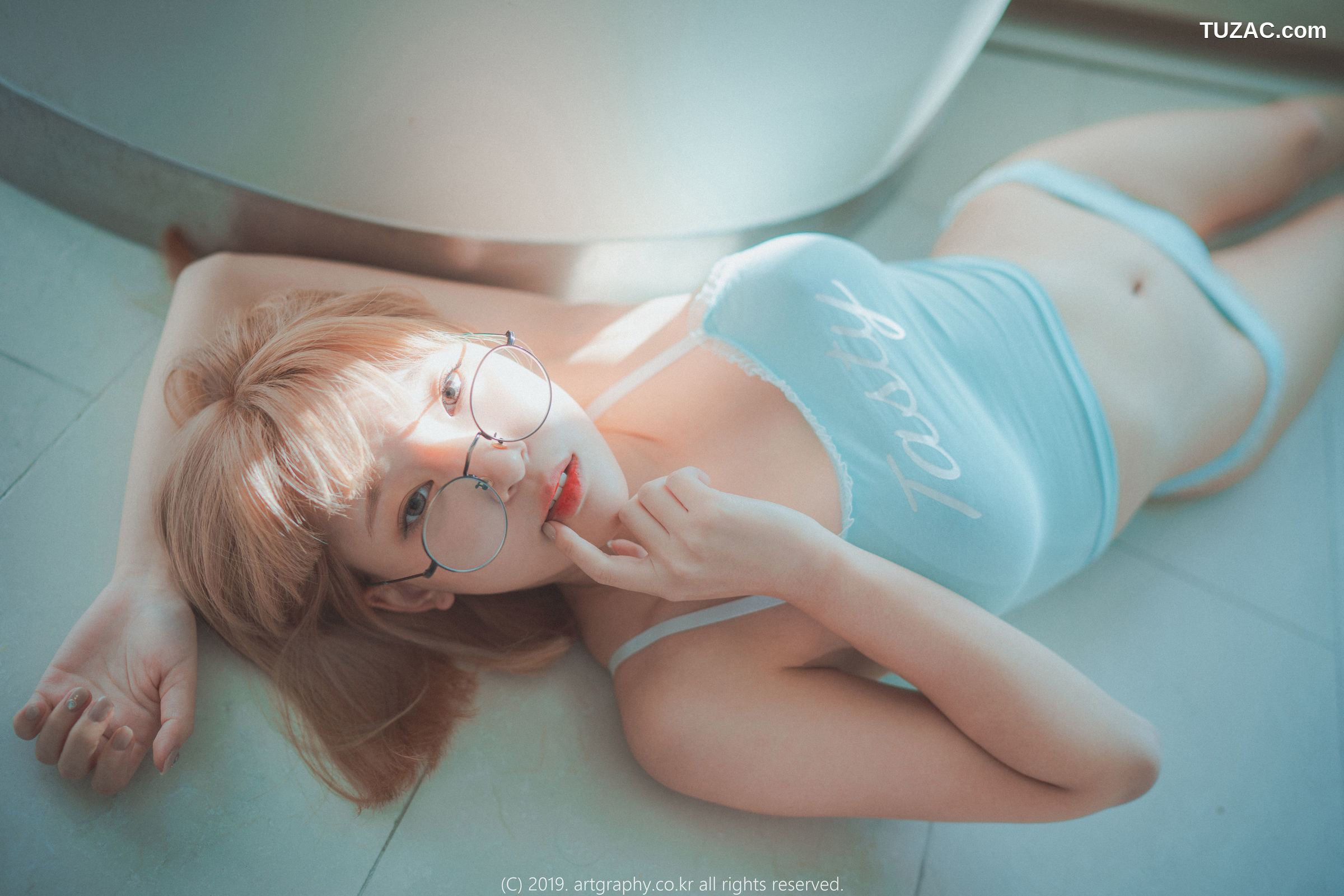 姜仁卿-ARTGRAVIA-056-蕾丝内衣-吊带小背心-Inkyung