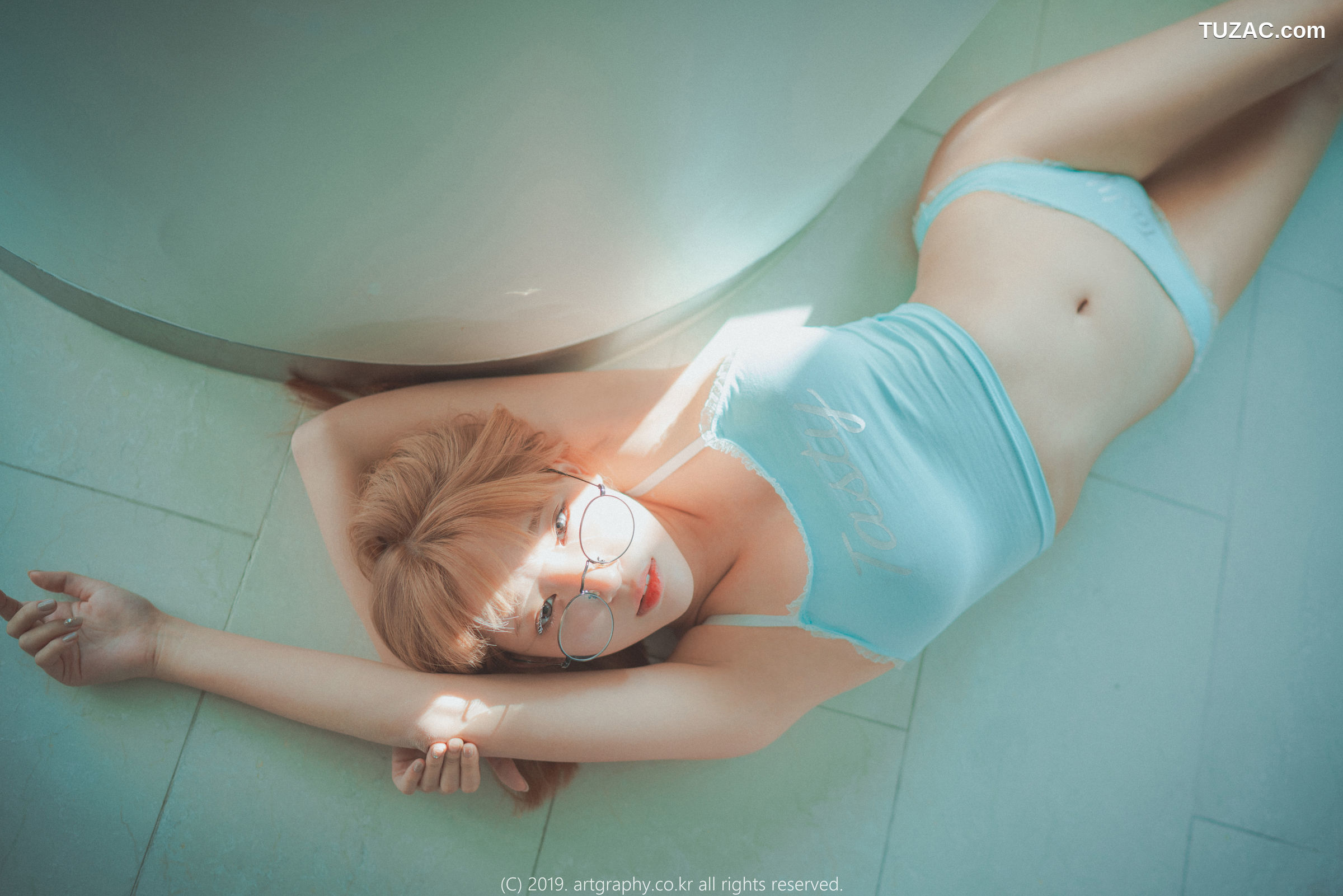 姜仁卿-ARTGRAVIA-056-蕾丝内衣-吊带小背心-Inkyung