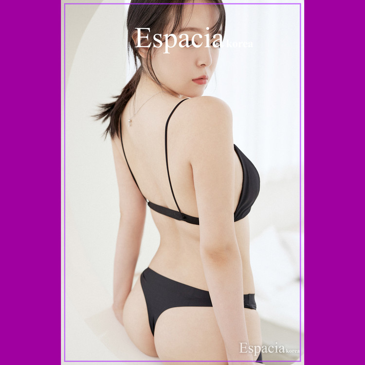 泫雅-HYUNIE-ESP-001-黑色比基尼黑丝