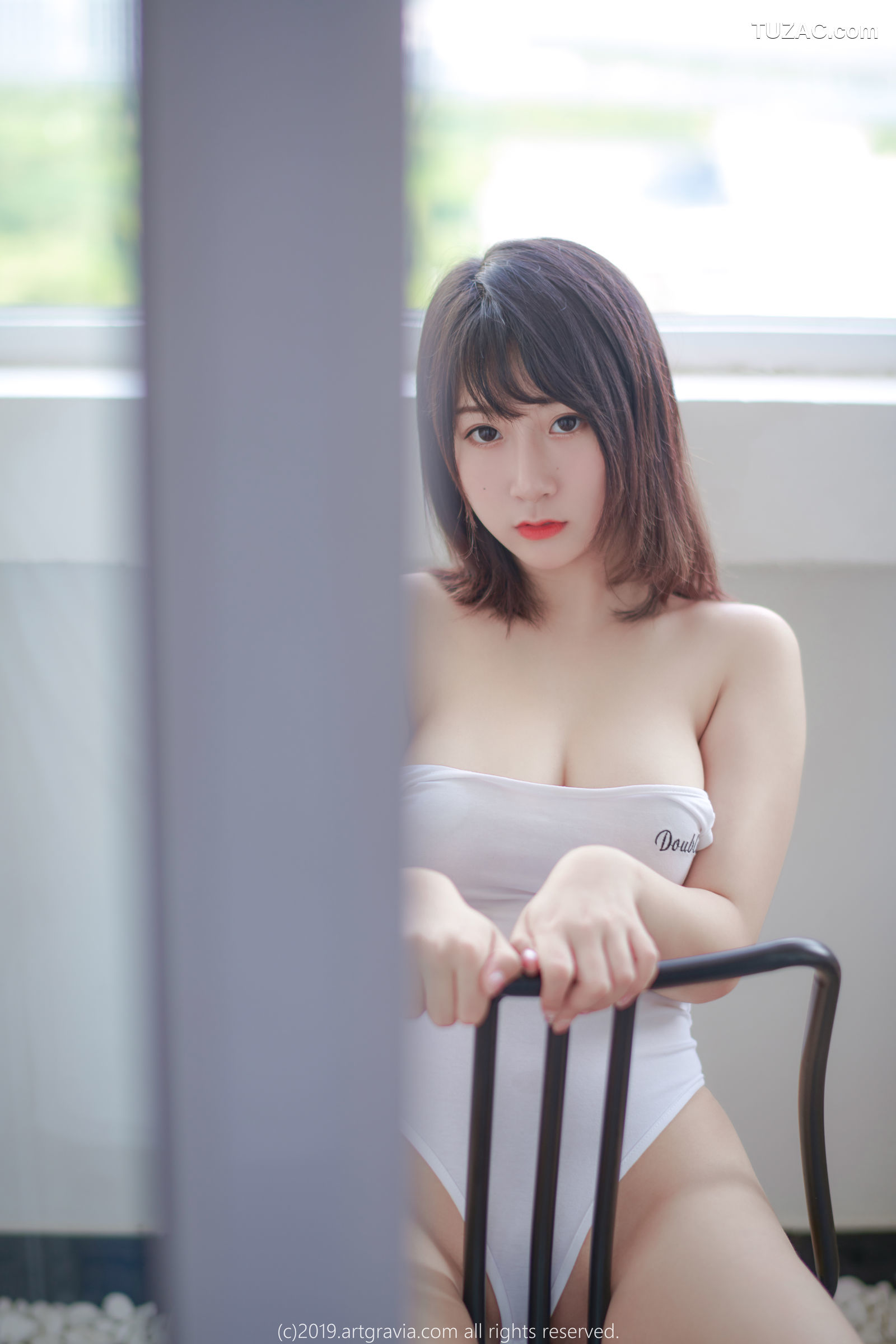 猫九酱-Sakura-高叉连体衣-齐逼小短裙-ArtGravia-111