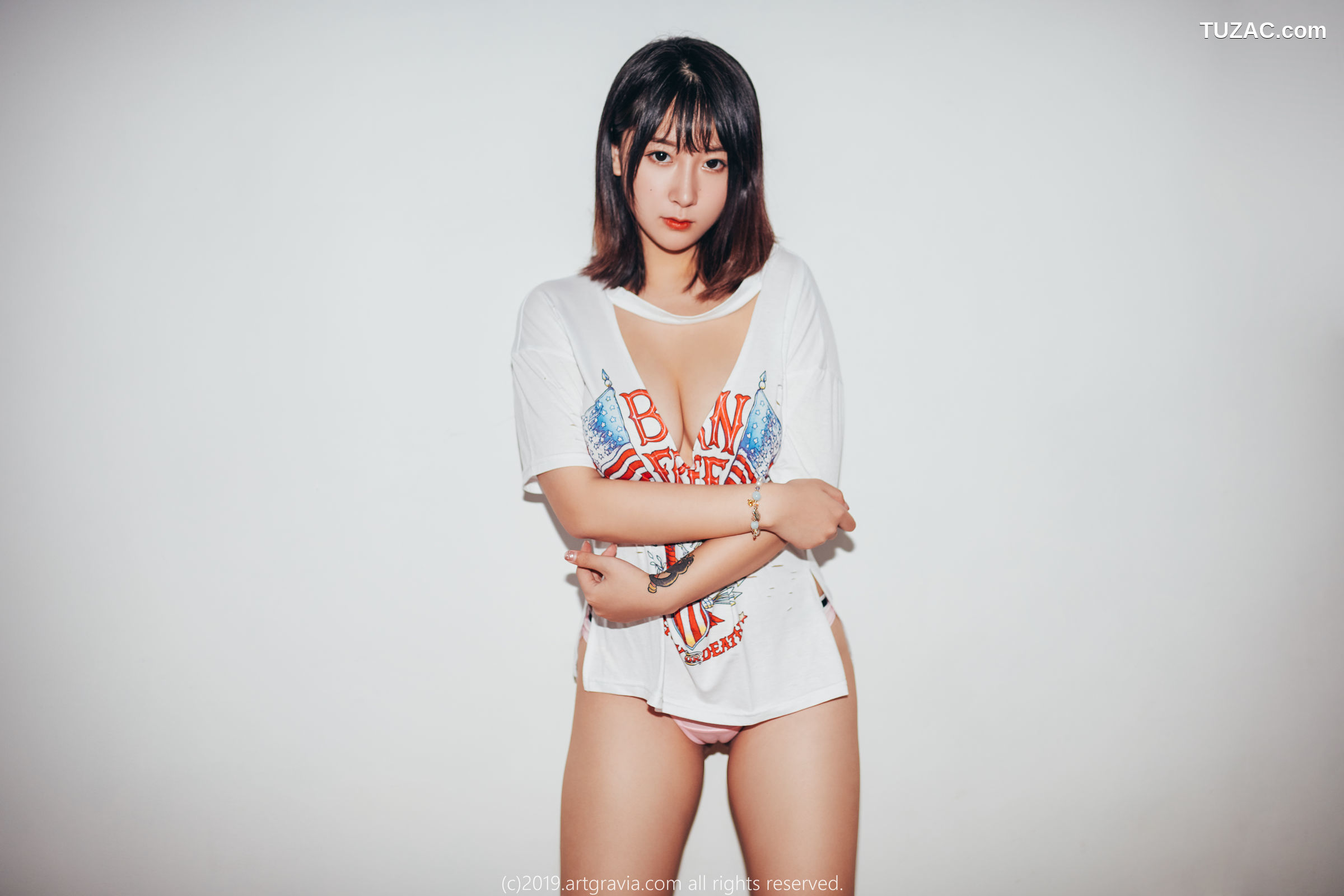 猫九酱-Sakura-高叉连体衣-齐逼小短裙-ArtGravia-111