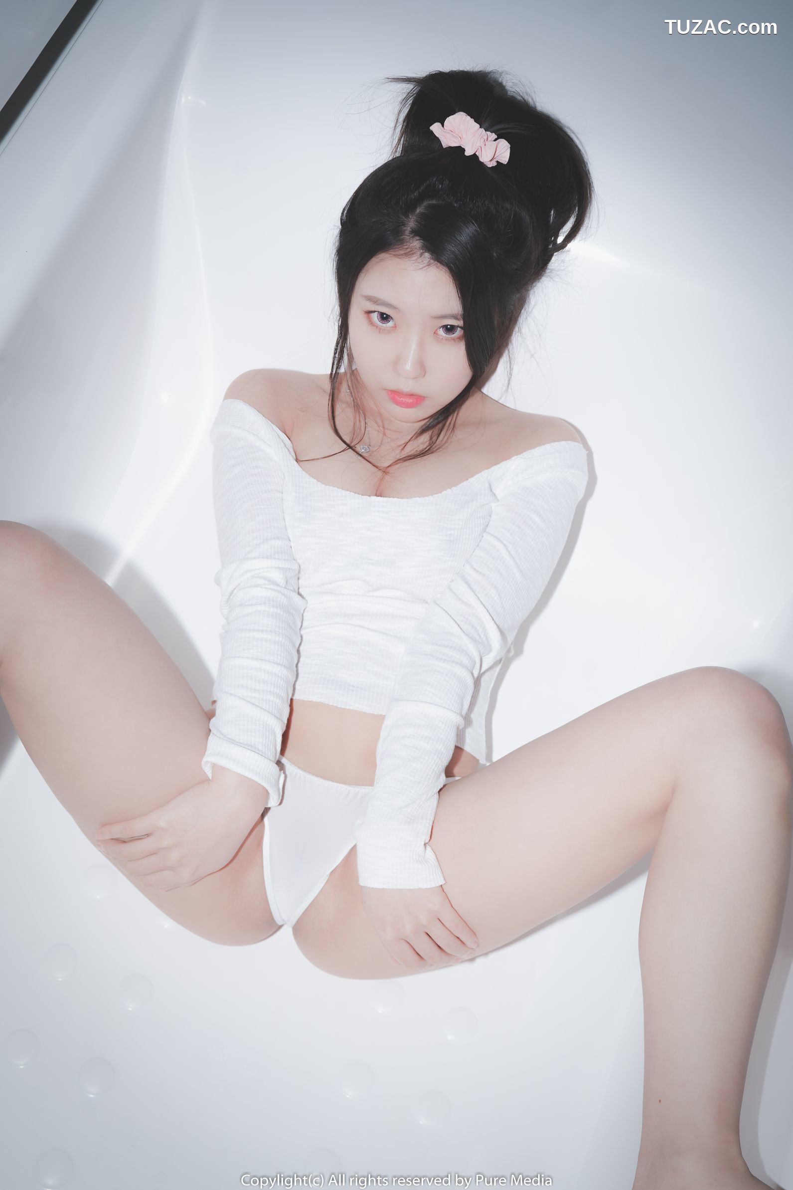 韩国美女-Ayul-白色紧身服捆绑-Pure-Media-Vol.051