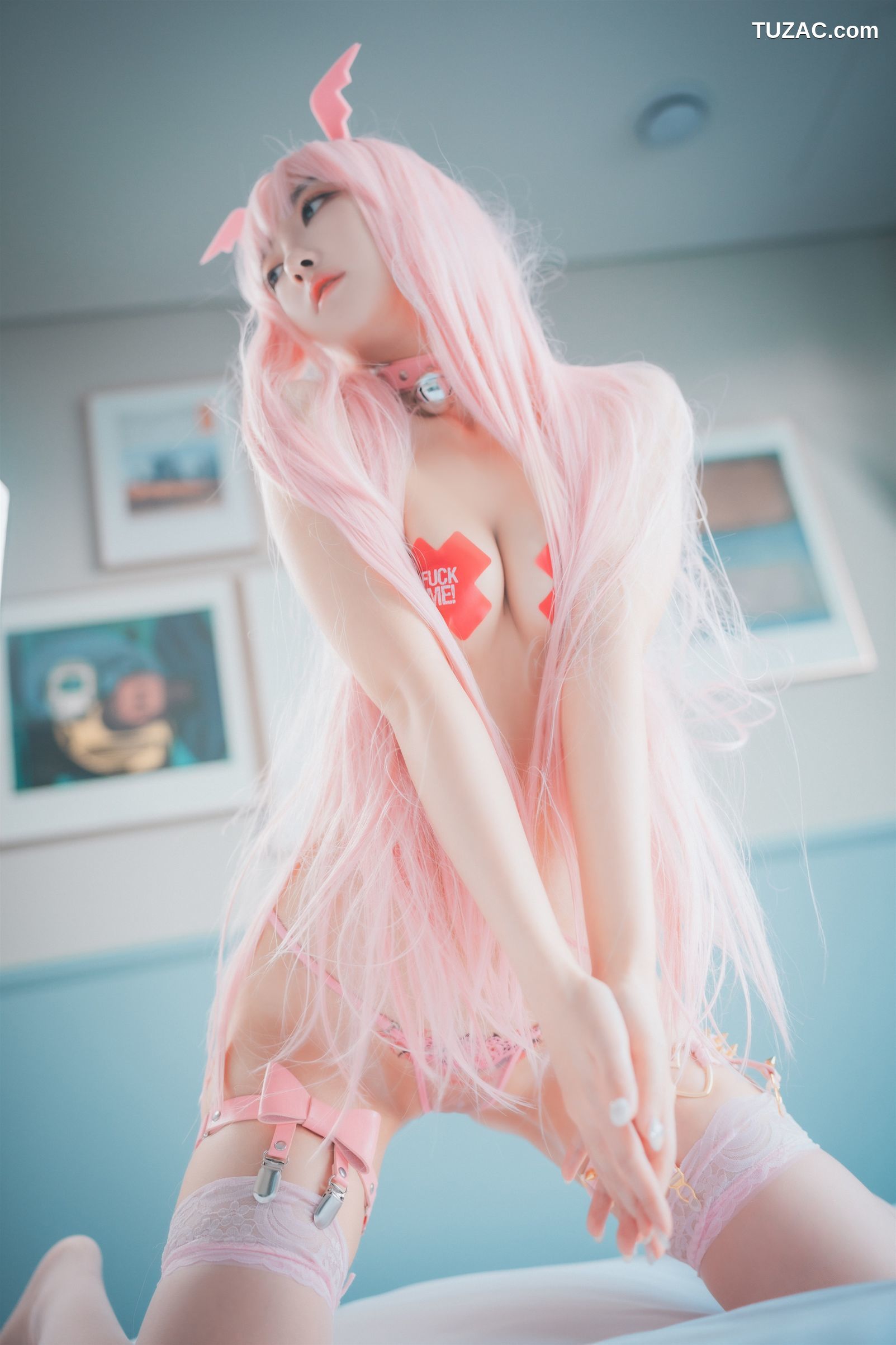 韩国美女-HaNari-하나리-粉红魅魔-Pink-Succubus-DJAWA