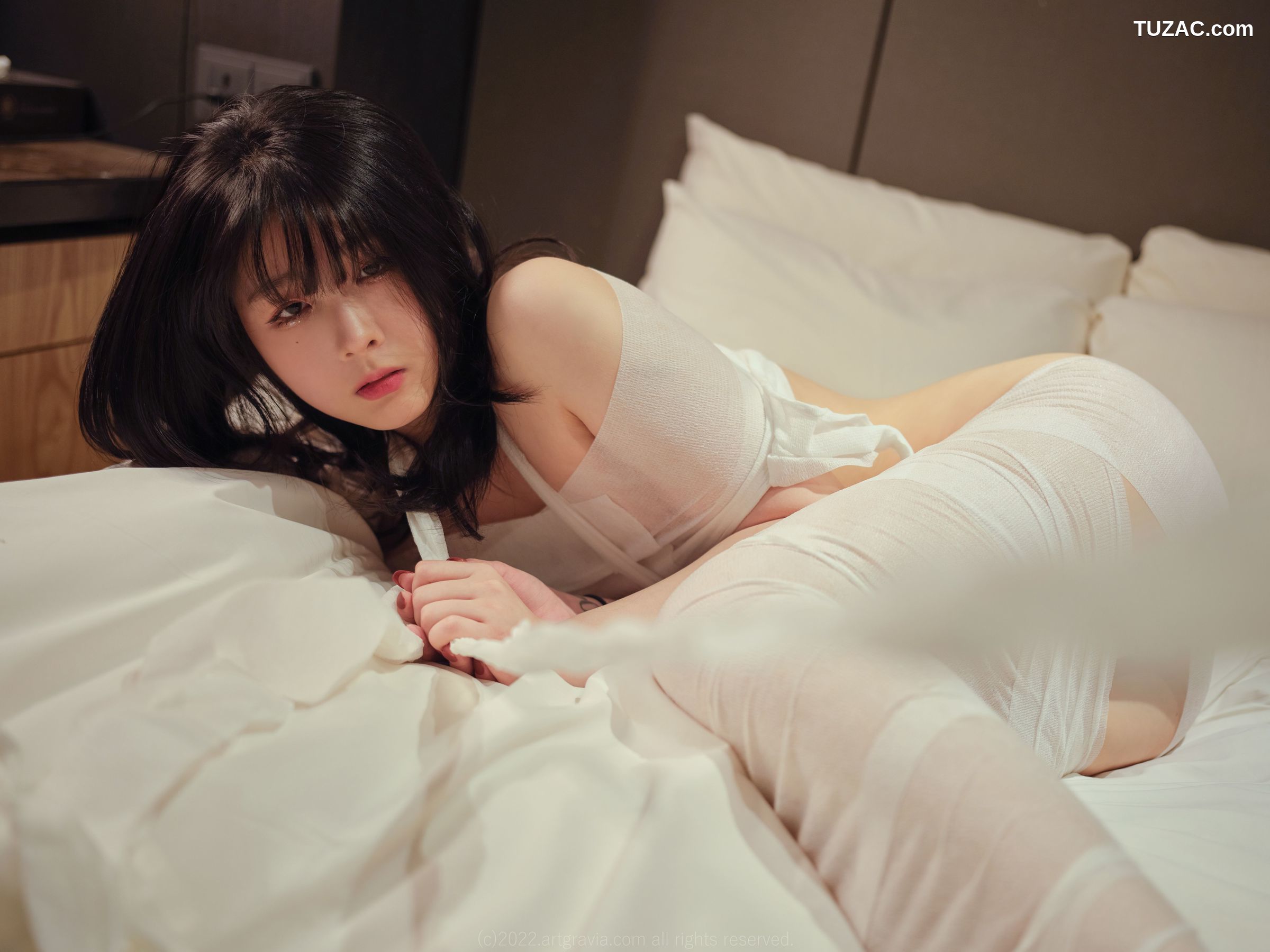 韩国美女-Jang-Joo-木乃伊绑缚-浴缸湿身-ArtGravia-369