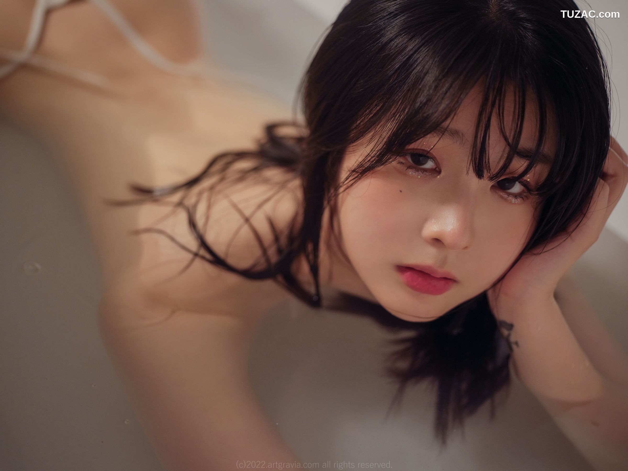 韩国美女-Jang-Joo-木乃伊绑缚-浴缸湿身-ArtGravia-369