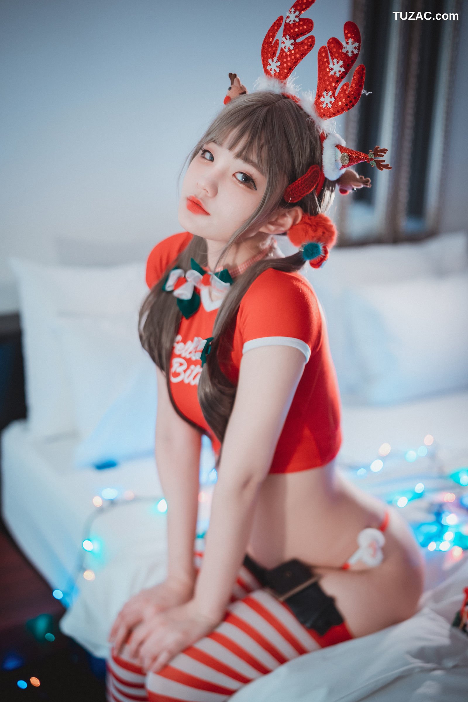 韩国美女-Jenny-정제니-圣诞驯鹿-Christmas-DJAWA