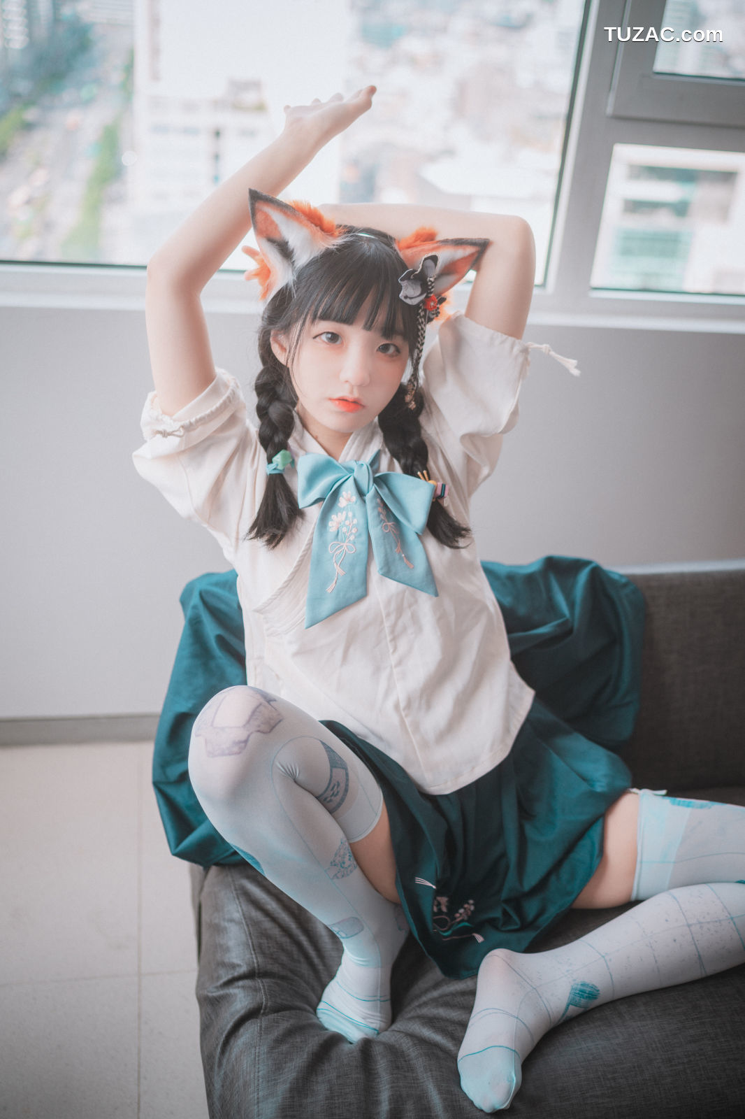 韩国美女-Jenny-정제니-穿汉服的小狐狸-Kitune-in-Hanfu-DJAWA