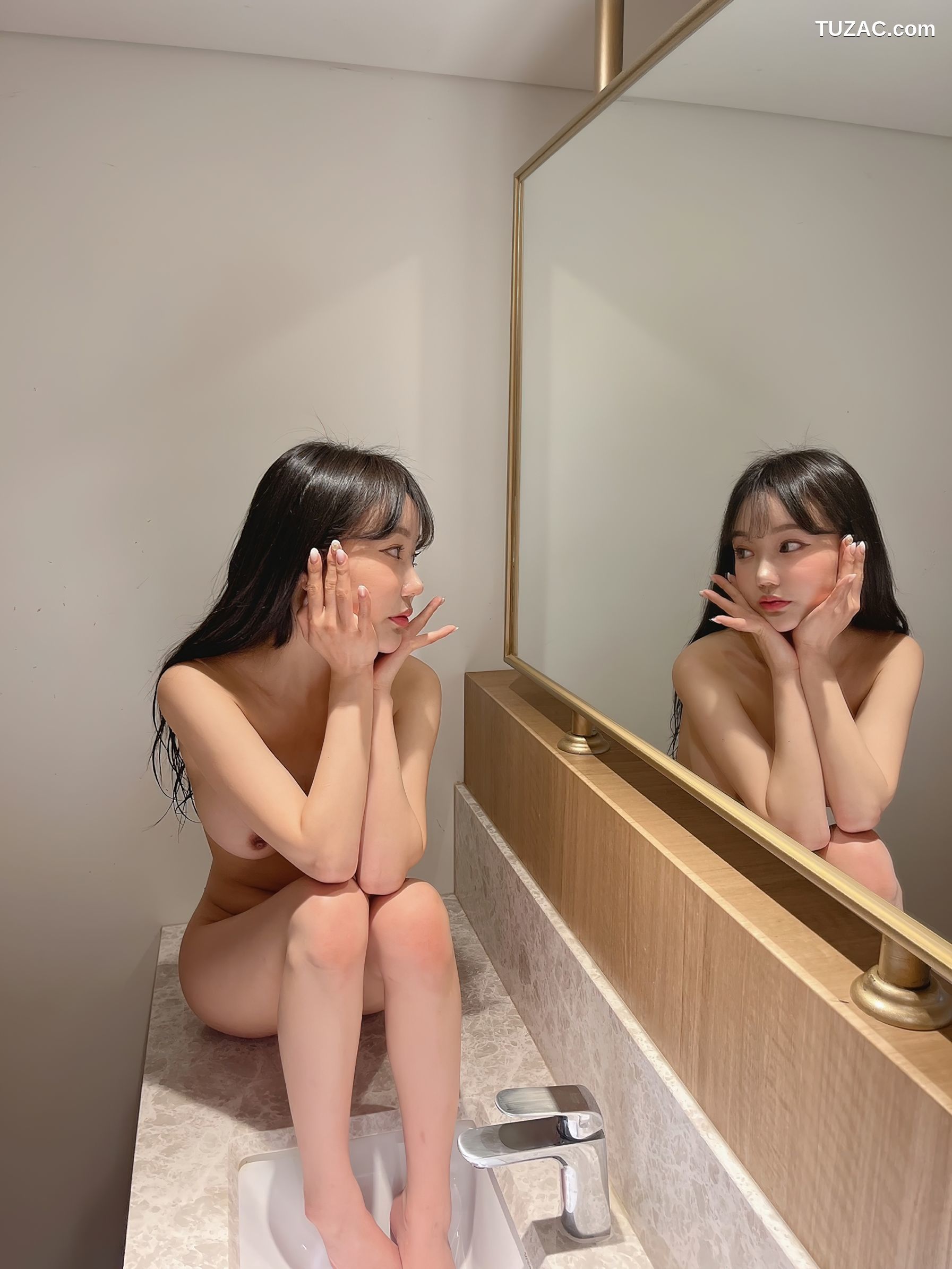 韩国美女-Jucy-Mona-姐妹花激情旅游-无圣光-EroEro-Travel-Moon-Night-Snap