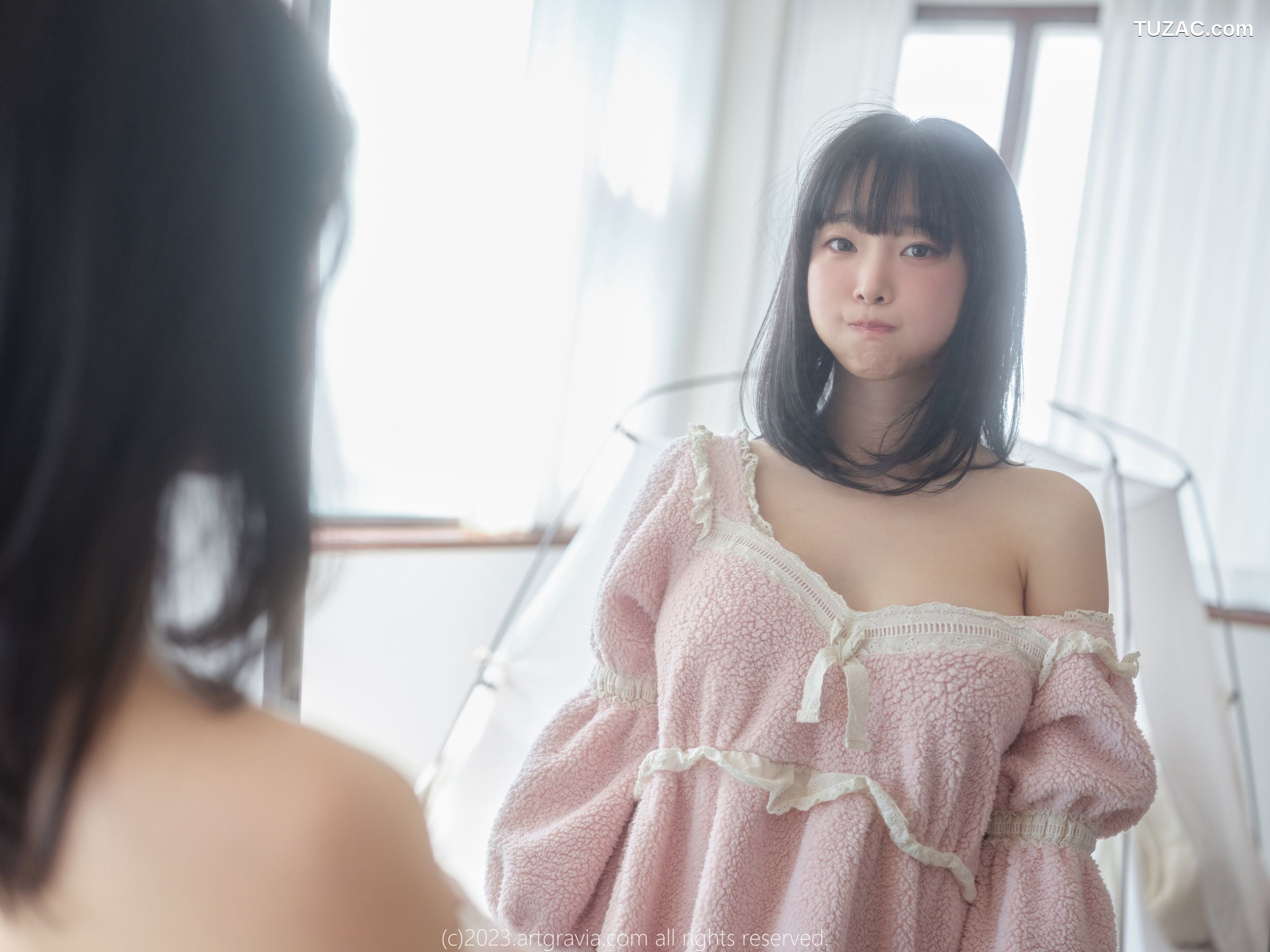 韩国美女-Kang-Inkyung-粉色睡衣-AG-Vol.537