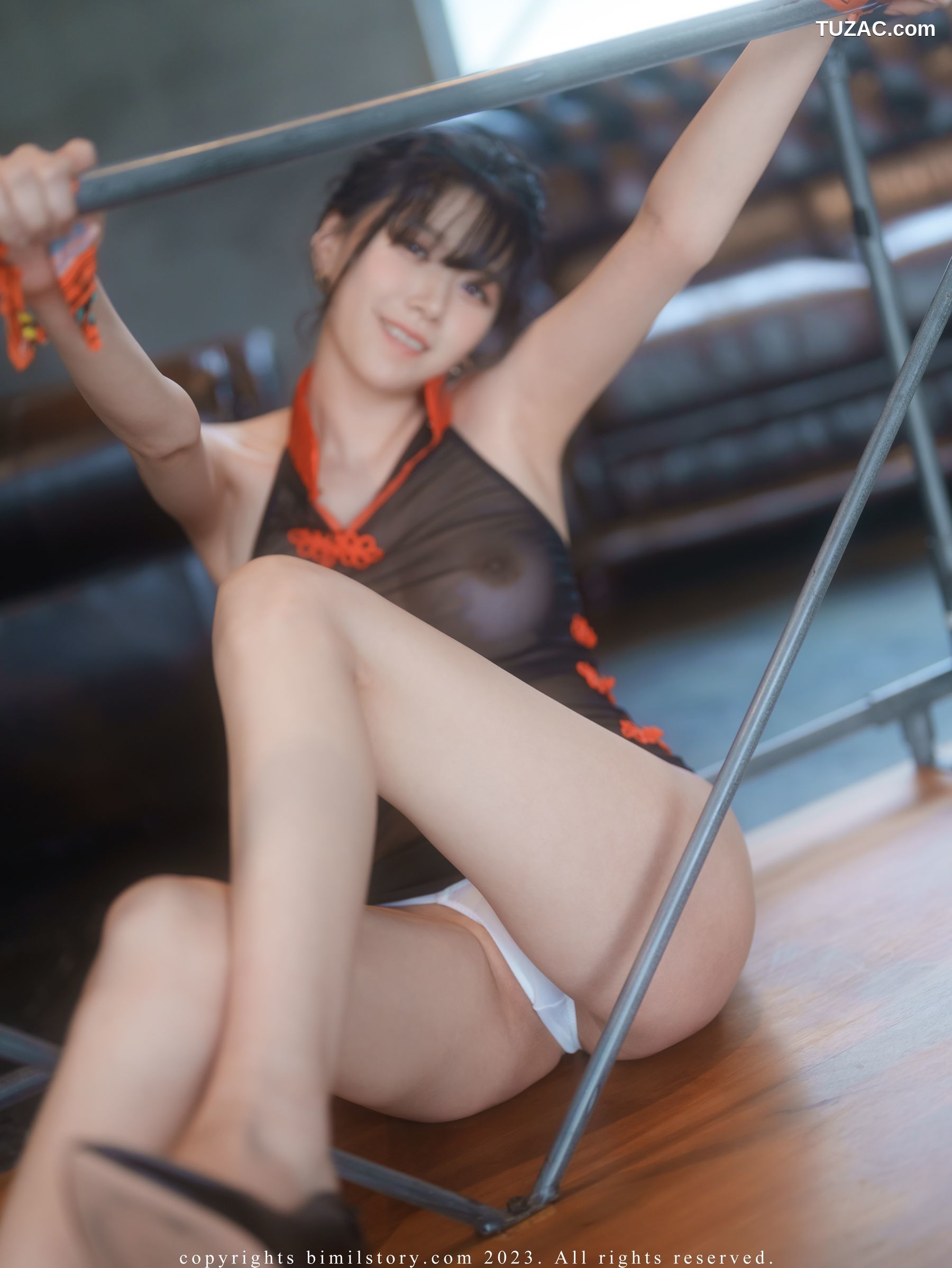 韩国美女-Nara-黑纱透视装-Vol.32-Transparent-Costume-And-See-through-Bimilstory