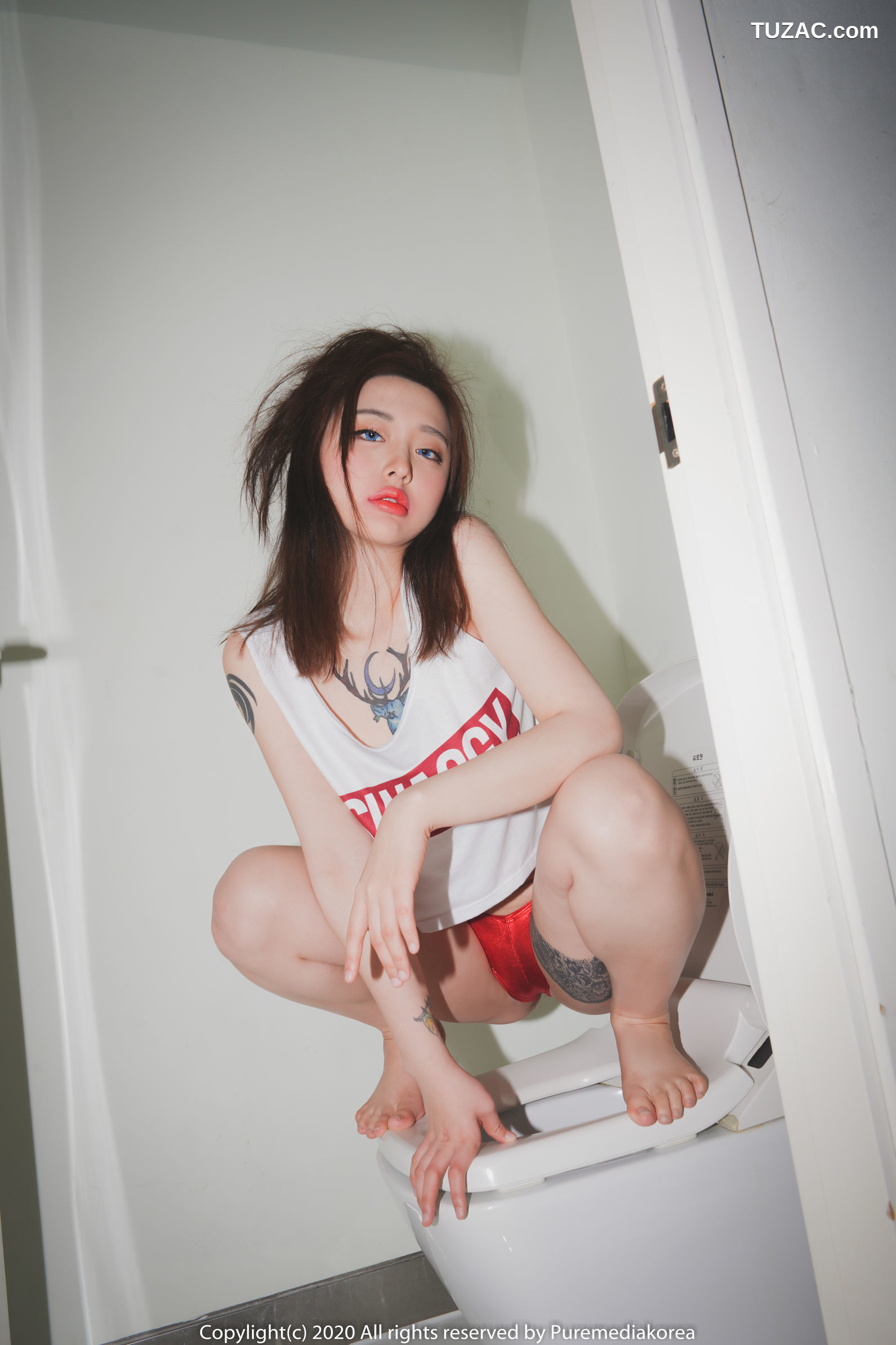 韩国美女-PEPE-佩佩-白T热裤-Pure-Media-Vol.008