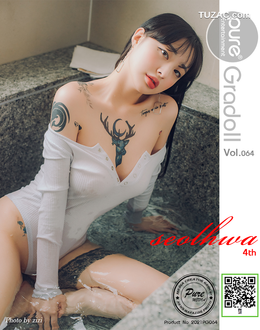 韩国美女-Seolhwa-白色死库水浴室湿身-Pure-Media-Vol.064