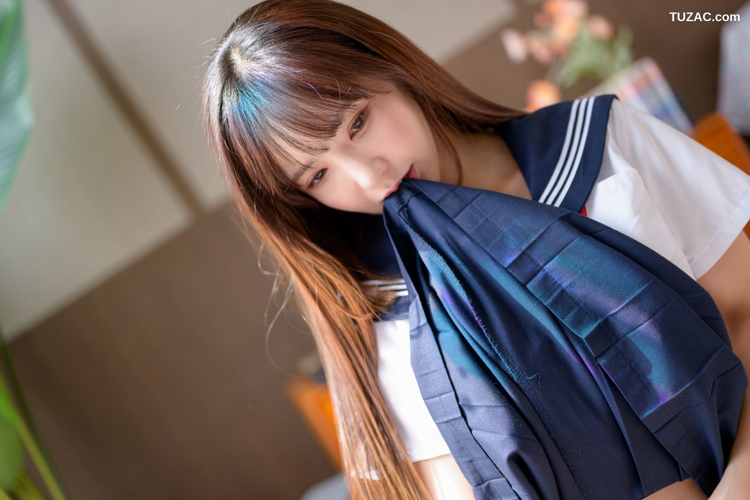 韩国美女-Seoyool-学生装-草莓内裤-Strawberry-Pantie-Bloomer-Villain-001