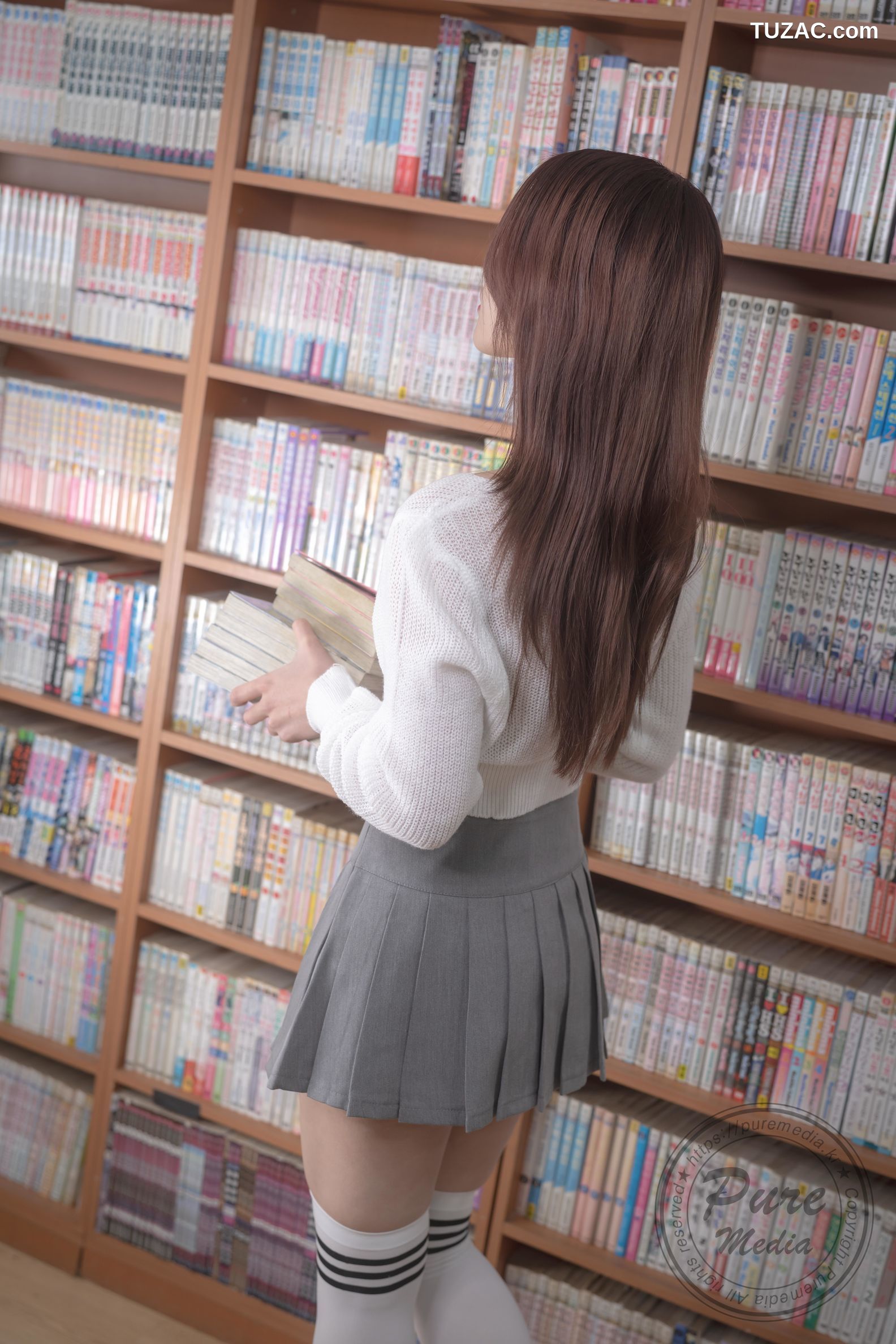韩国美女-Yeha-梦想中的图书馆女孩-Dreaming-With-Library-Girl-Pure-Media-273