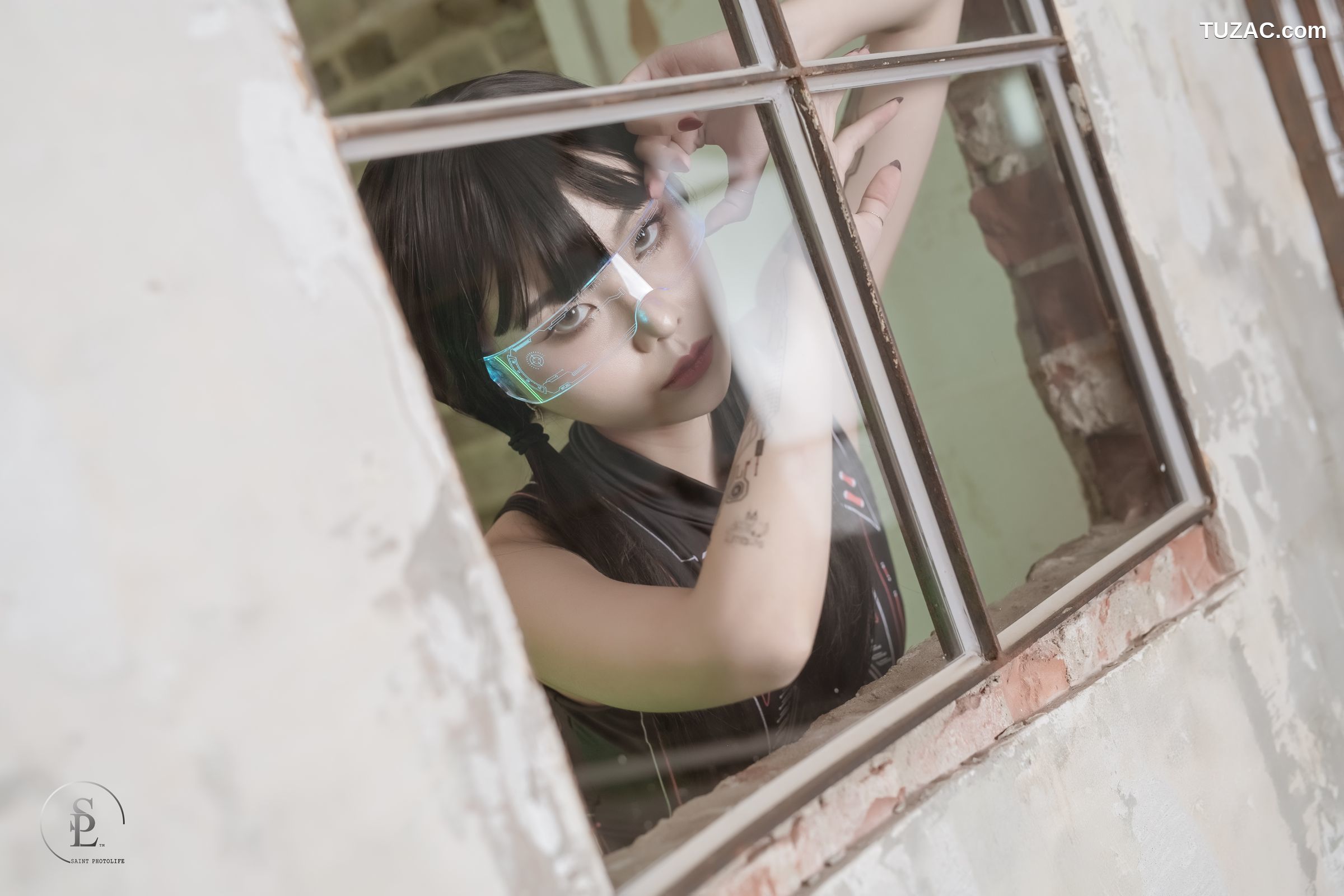 韩国美女-Yuna-数字生活-SAINT-Photolife-Cyber-Punk-046