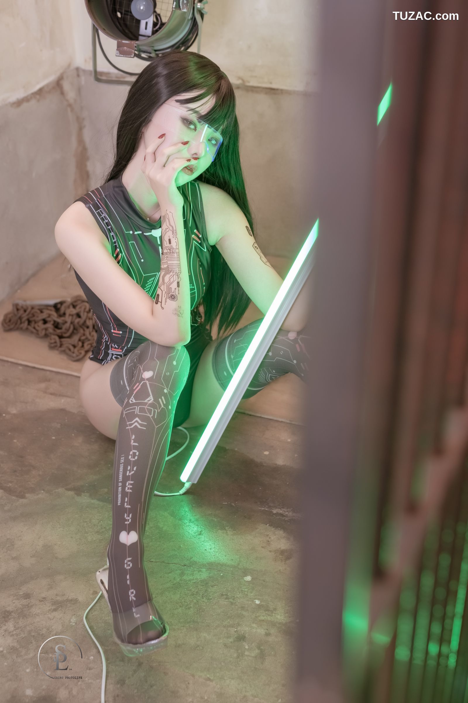 韩国美女-Yuna-数字生活-SAINT-Photolife-Cyber-Punk-046