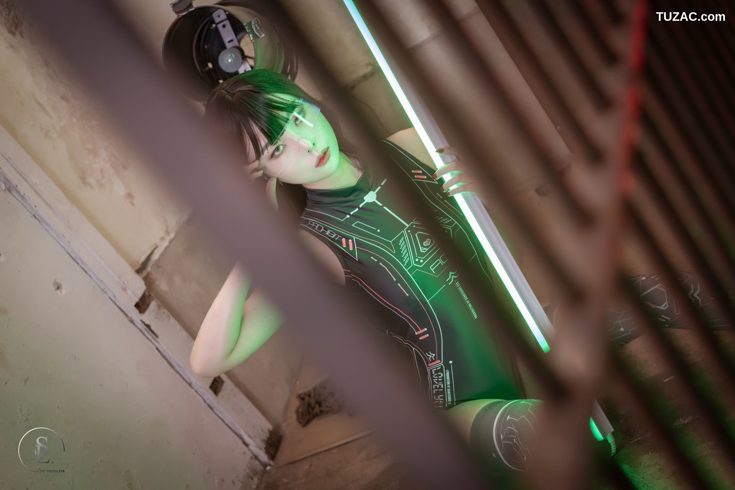 韩国美女-Yuna-数字生活-SAINT-Photolife-Cyber-Punk-046